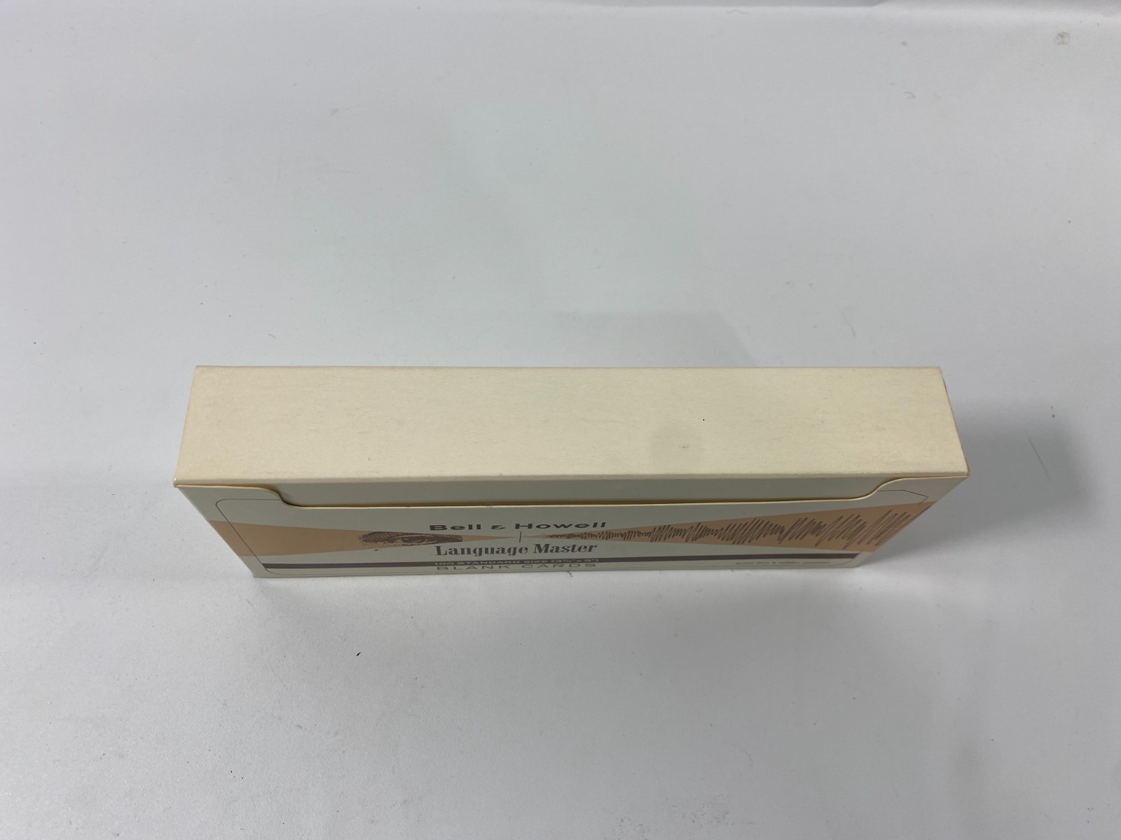 100 Bell & Howell Language Master Magnetic Strip Blank Cards 3-7/16″ x 9″ NOS