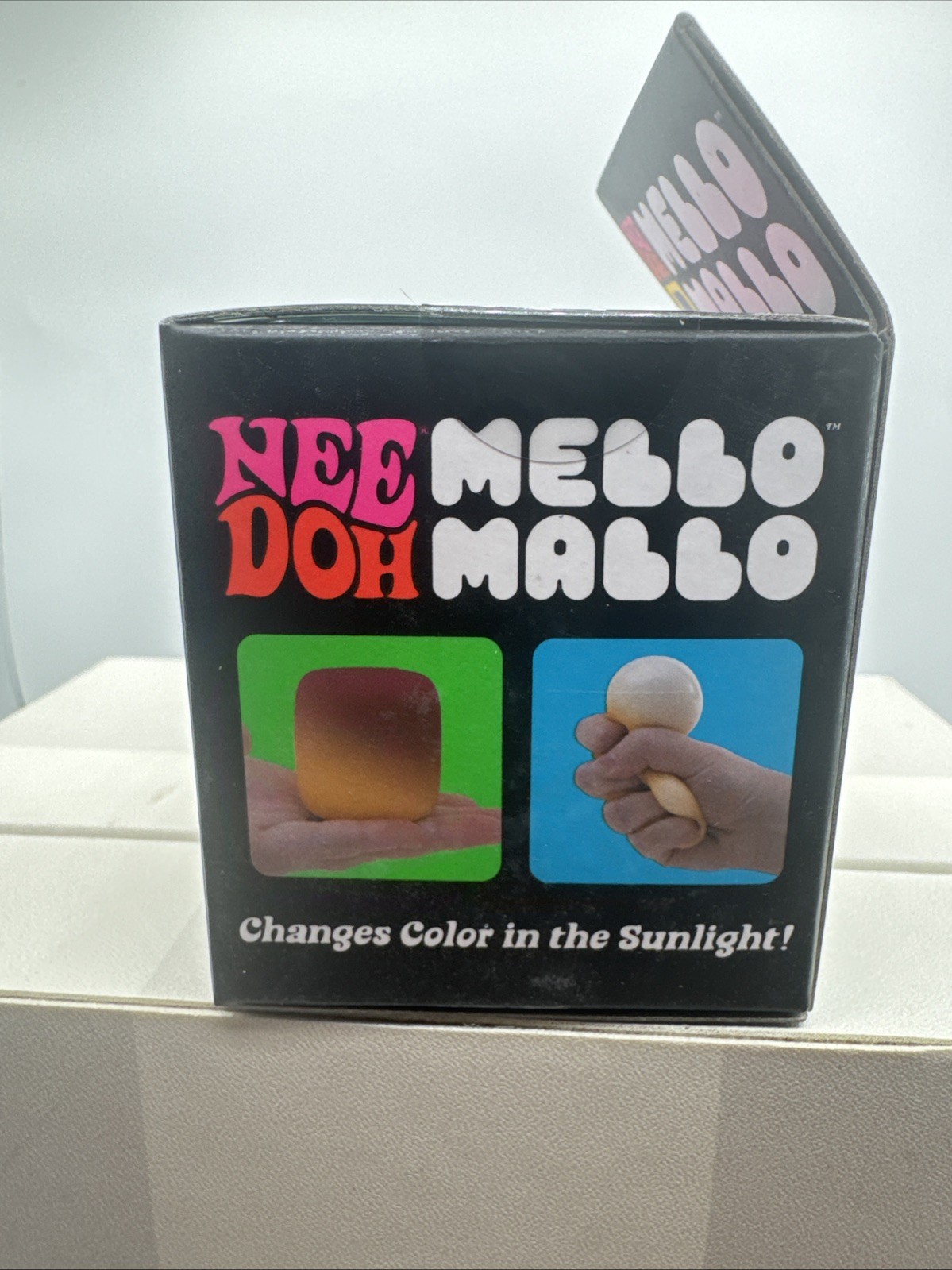NIB Nee Doh Blue Mello Mallo Squishy Stress Anxiety Fidget Color Changing Toy
