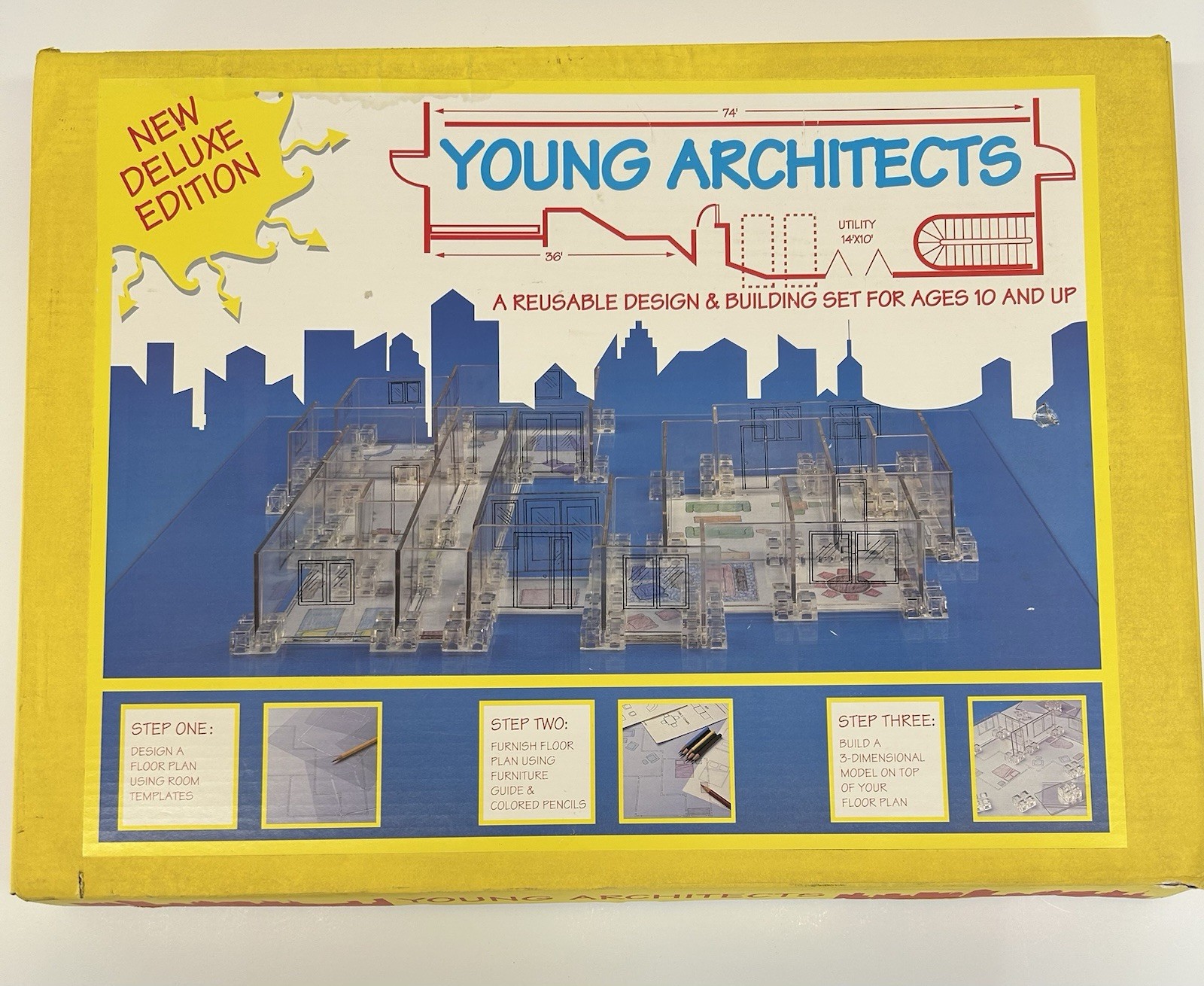 NEW Young Architects Reusable Design & Building Set Ages 10 & Up – Vintage 1988