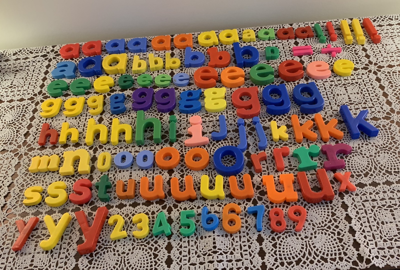 Magnetic Alphabet Letters Numbers Symbols 103 Pieces Learning Toy 1 to 2 Inch