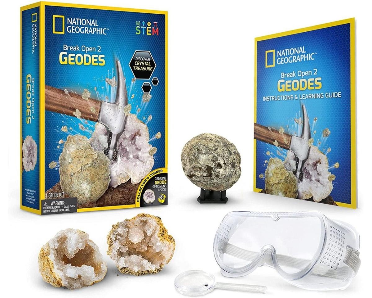 Blue Marble National Geographic Break Your Own Geode – 2pc [DWDRTNGGEO2]