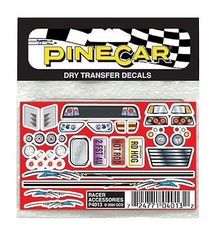 Pine-Car Pinewood Derby Racer Accessories Dry Transfer – Pinewood Derby Decal