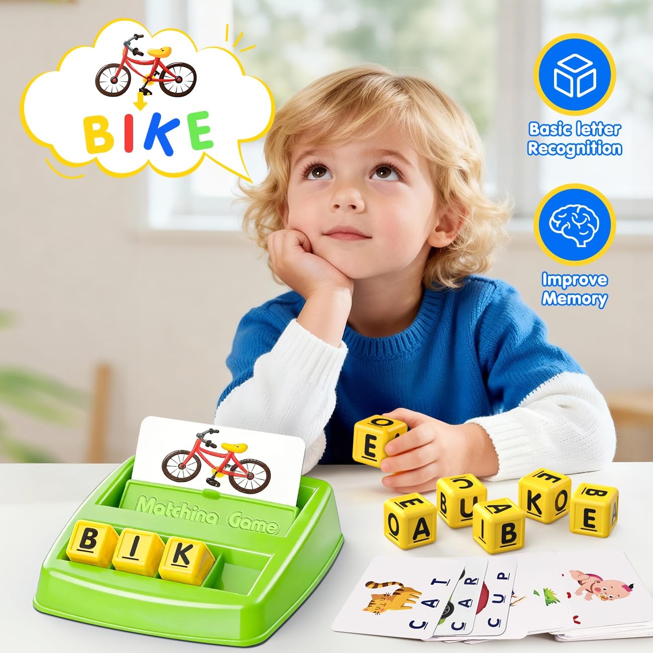 Hahagift Matching Letter Game For 3 4 5 Year Old Girls Gifts Abc Learning Toys
