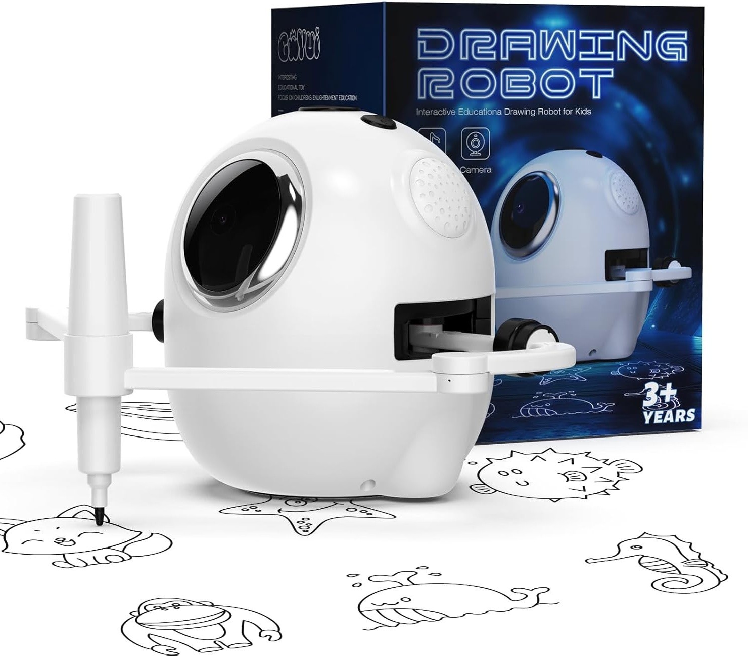 Smart Drawing Robot for Kids Educational Toy Camera Music Auto Drawing Machine 3