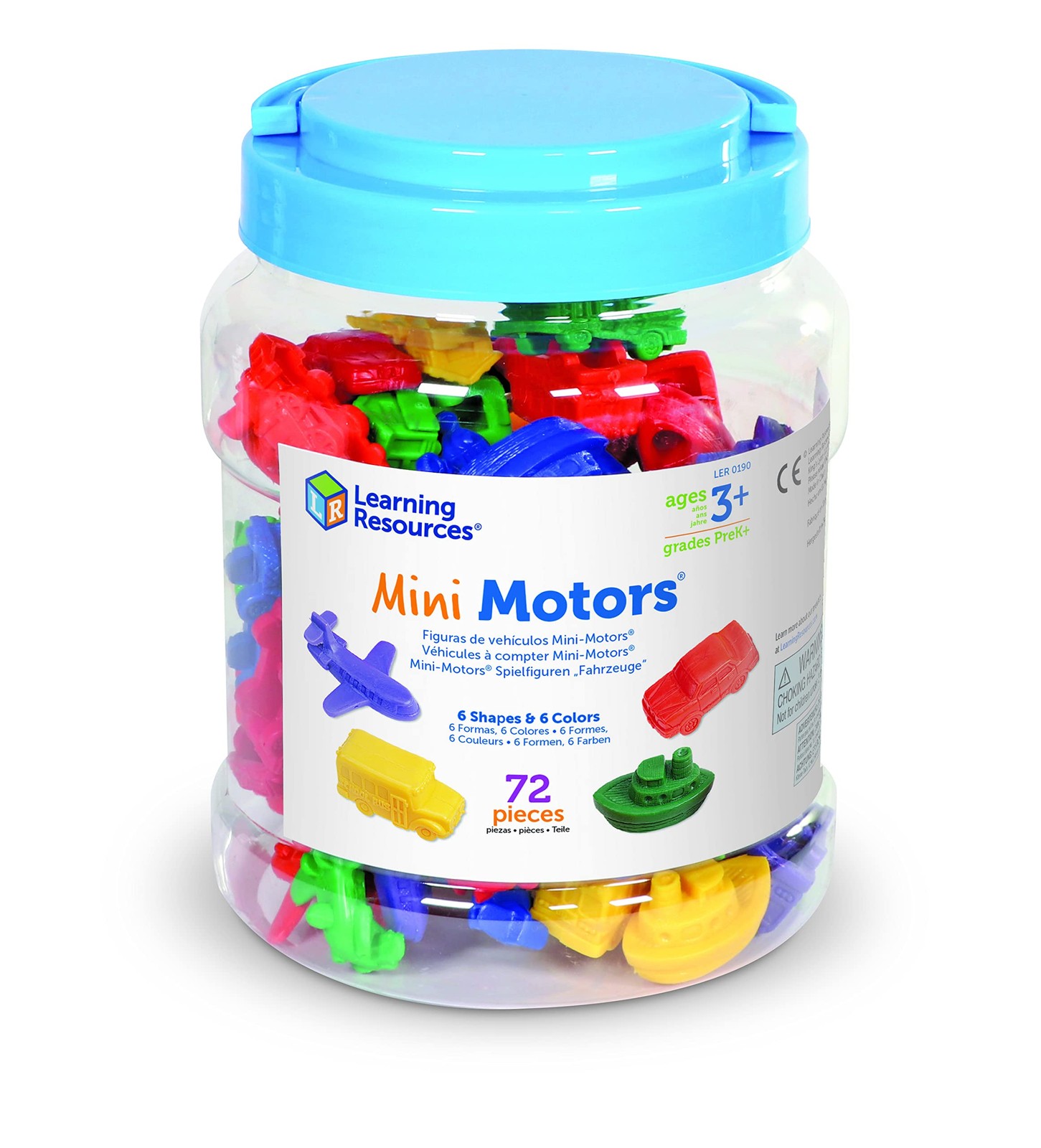 Learning Resources Mini Motors Counting and Sorting Fun Set 72 Pieces, Ages …