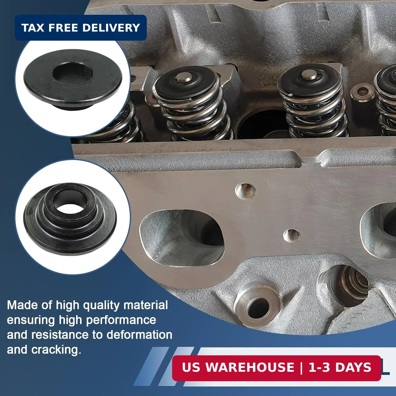 Z28 Style Valve Spring Retainer Lock Set Compatible with Chevy 400 350 327 307 3
