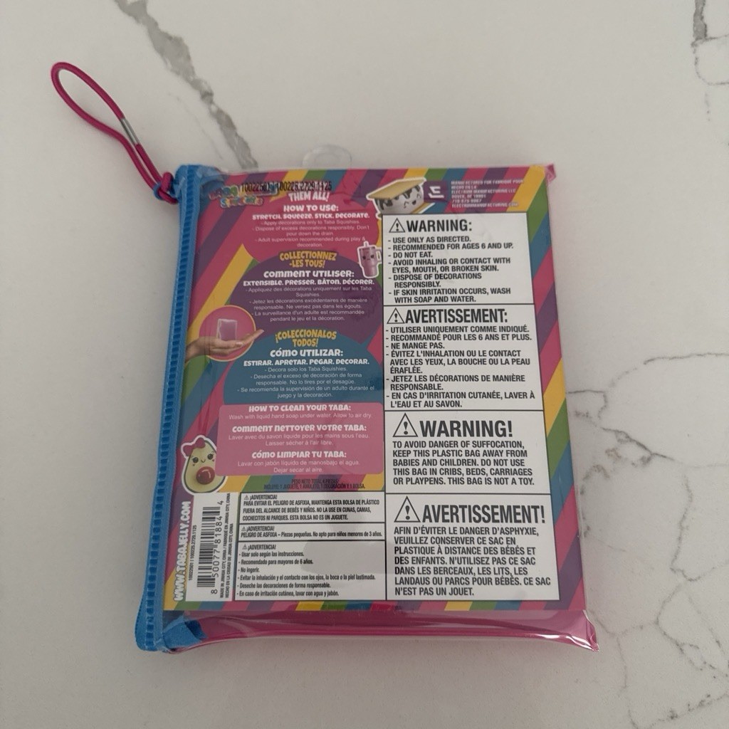 Squishy Taba Jelly Squeezeables Cherry Poptart Squish Squeeze Fidget Sensory Toy