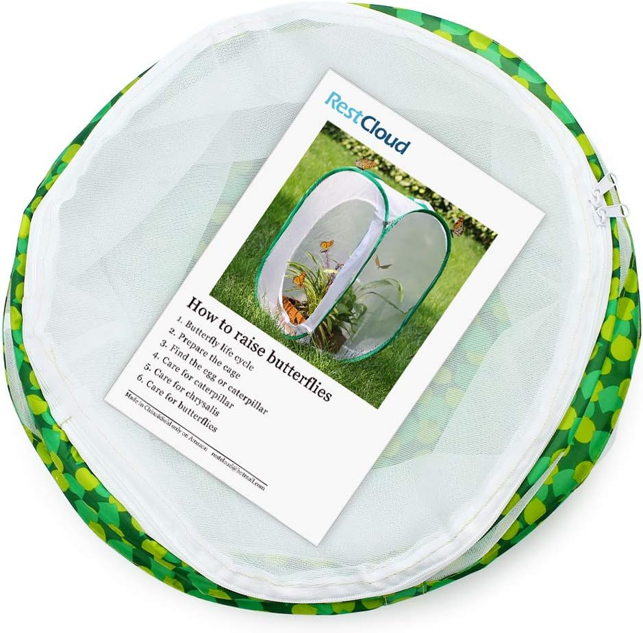 Insect and Butterfly Habitat Cage Terrarium Pop-Up 12″ X 14″ Tall