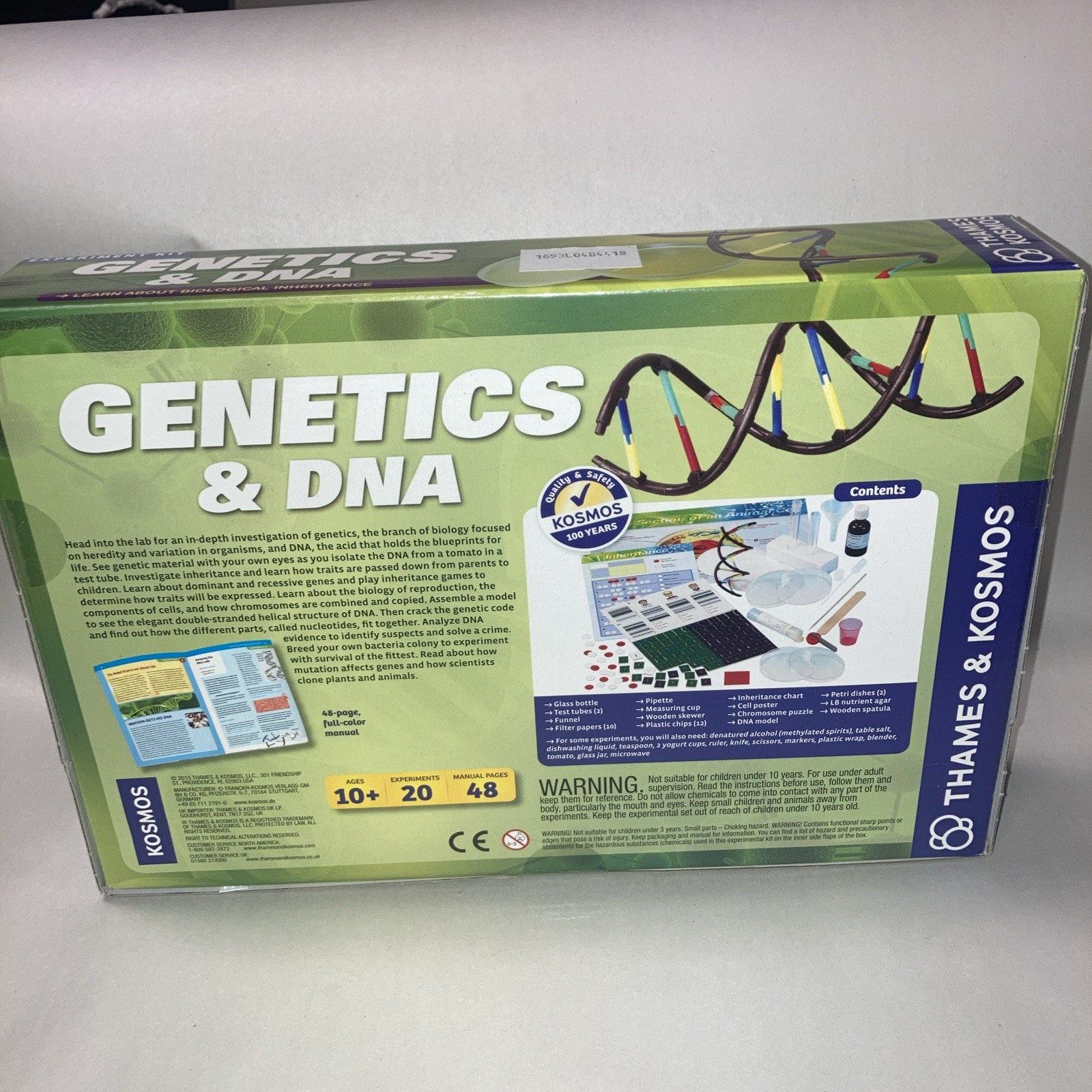 Thames & Kosmos Genetics & DNA Experiment Kit – 665002 Brand New Sealed
