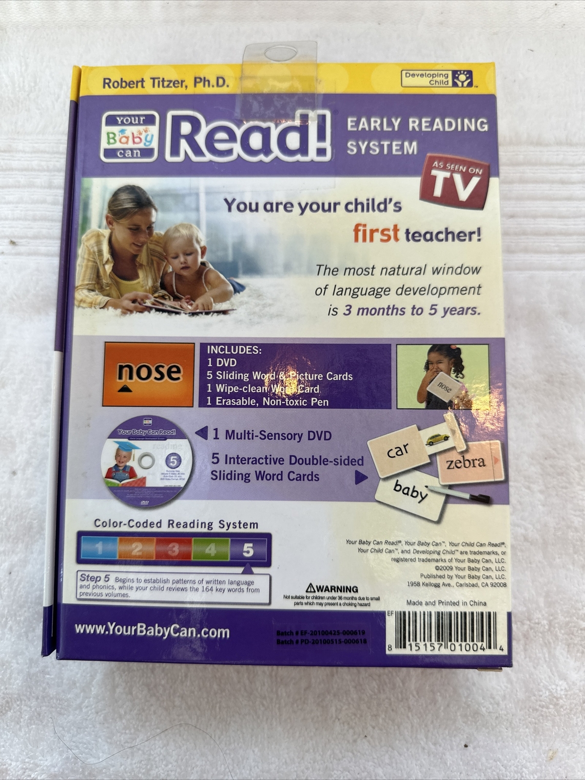 As Seen On TV Read! Robert Titzer Volume 5 DVD and Word Card Set