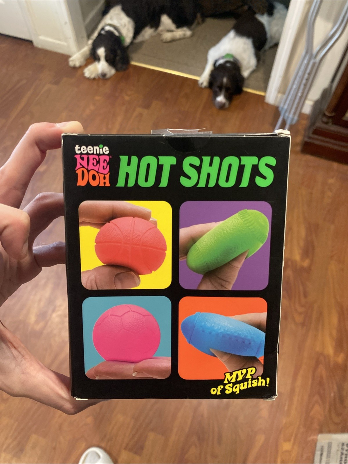 Needoh Teenie Hot Shots 4-Pack Nee Doh Set of 4 – Swish Grand Goal Punt BALLS!