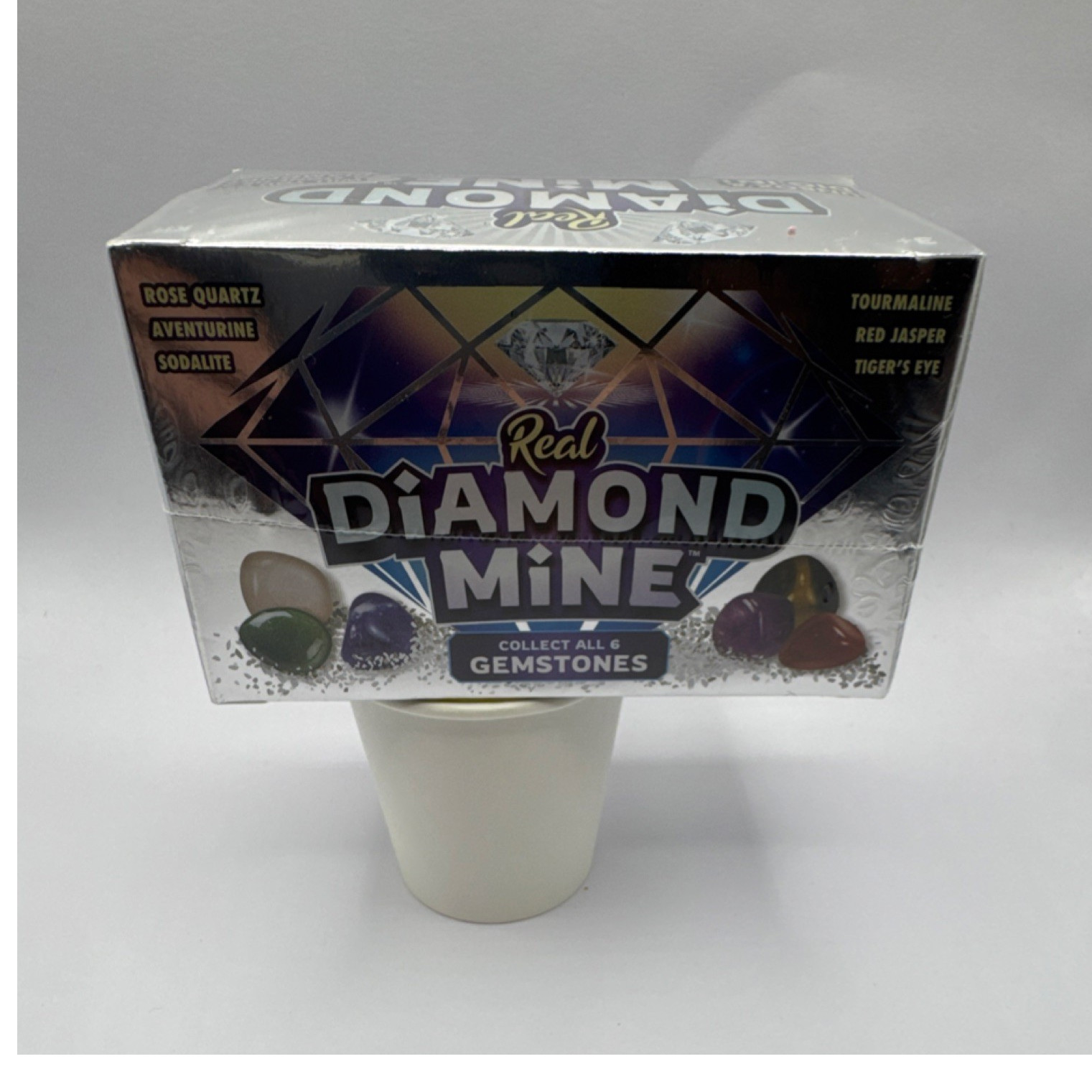 Red Diamond Mine Surprise Diamond Dig Reveal Polish Gemstones Kit Age 3+