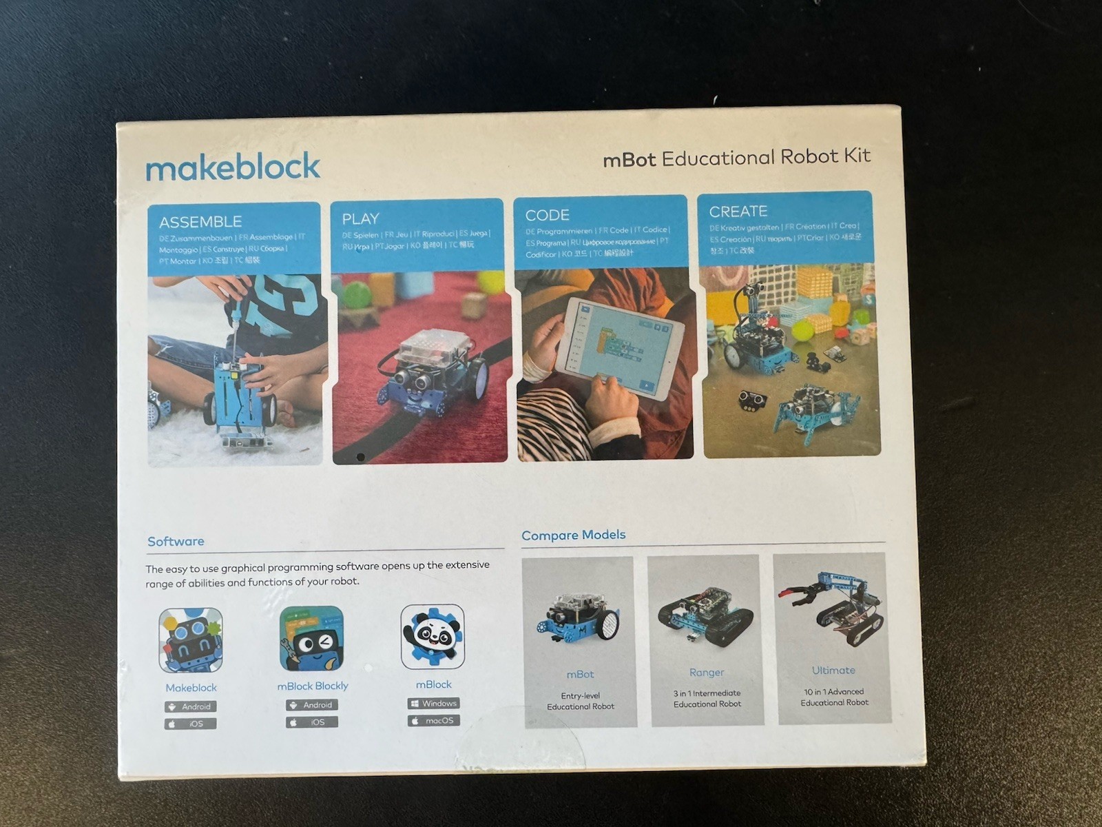 Makeblock mBot V1.2 Bluetooth STEM Robot Kit Blue P1050017 | Educational Coding