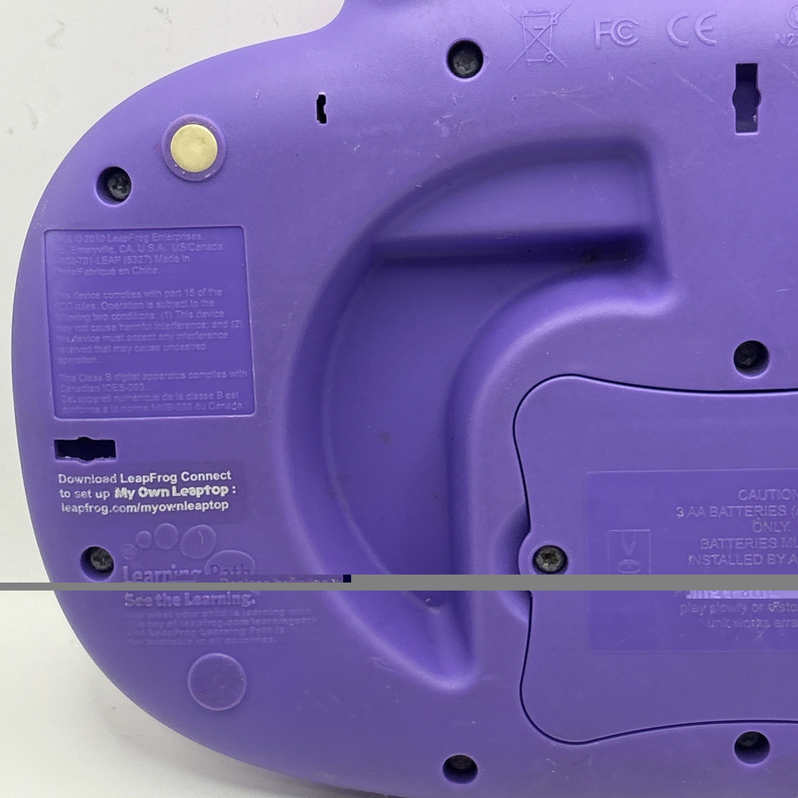 2010 LeapFrog My Own Leaptop Purple Electronic Learning Toy EDUCATIONAL TESTED