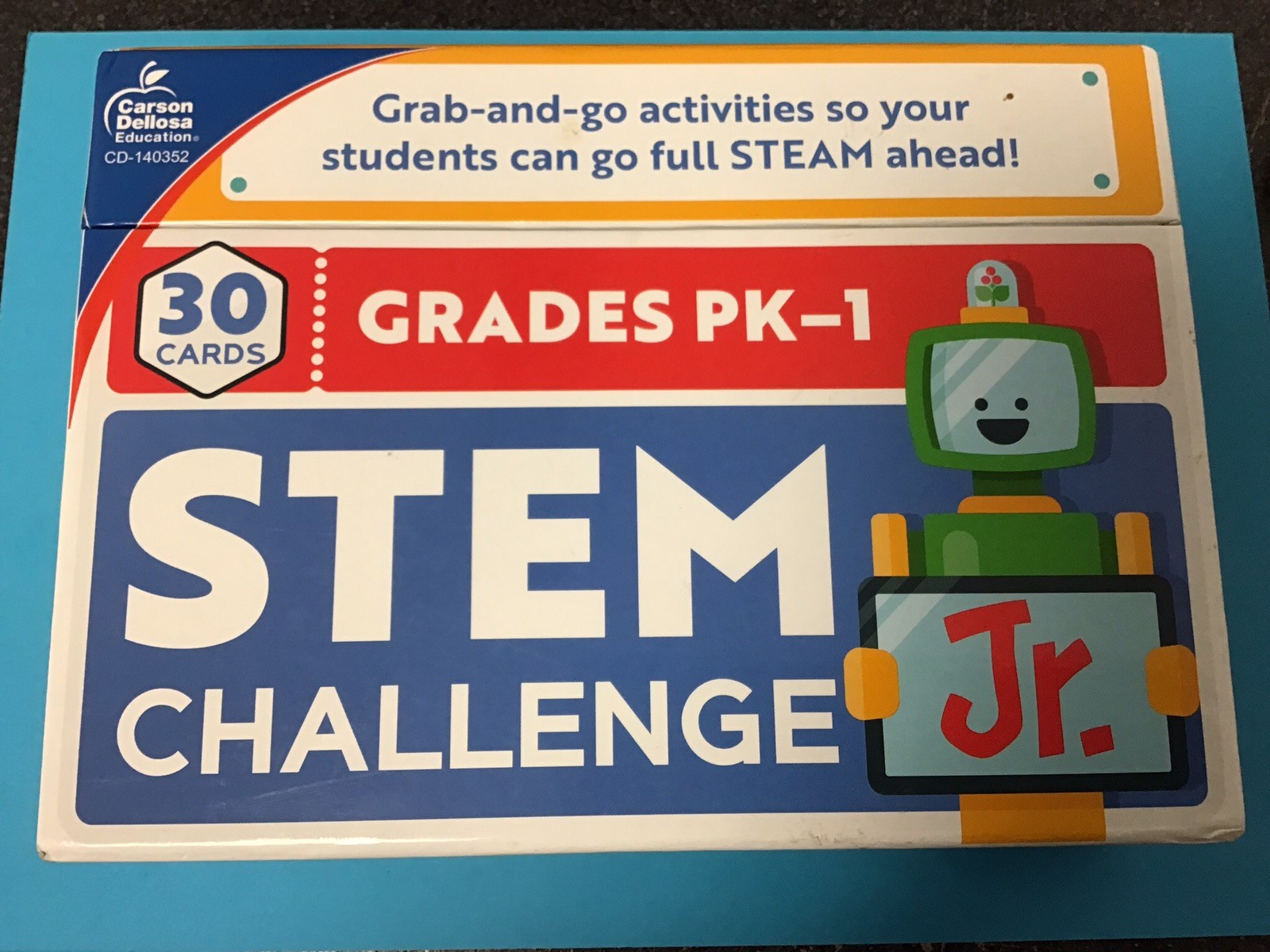 Carson Dellosa Education STEM Challenge Jr Learning Cards Game STEM PreK – 1 st