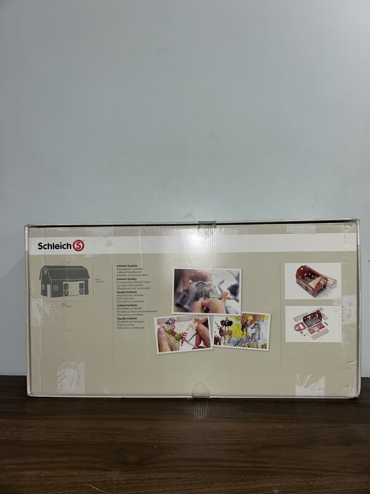 NEW Schleich RETIRED World of Nature Farm Life Wooden Big Red Barn 42028
