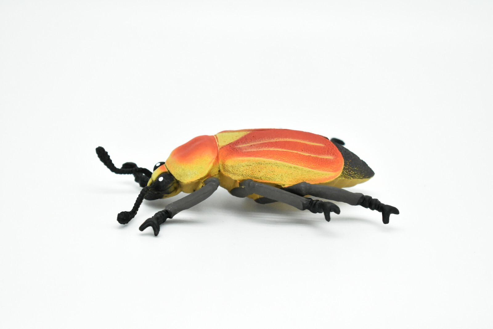 Beetle, June Bug, Red and Yellow, Very Nice Rubber Replica 5″ – F2067 B133