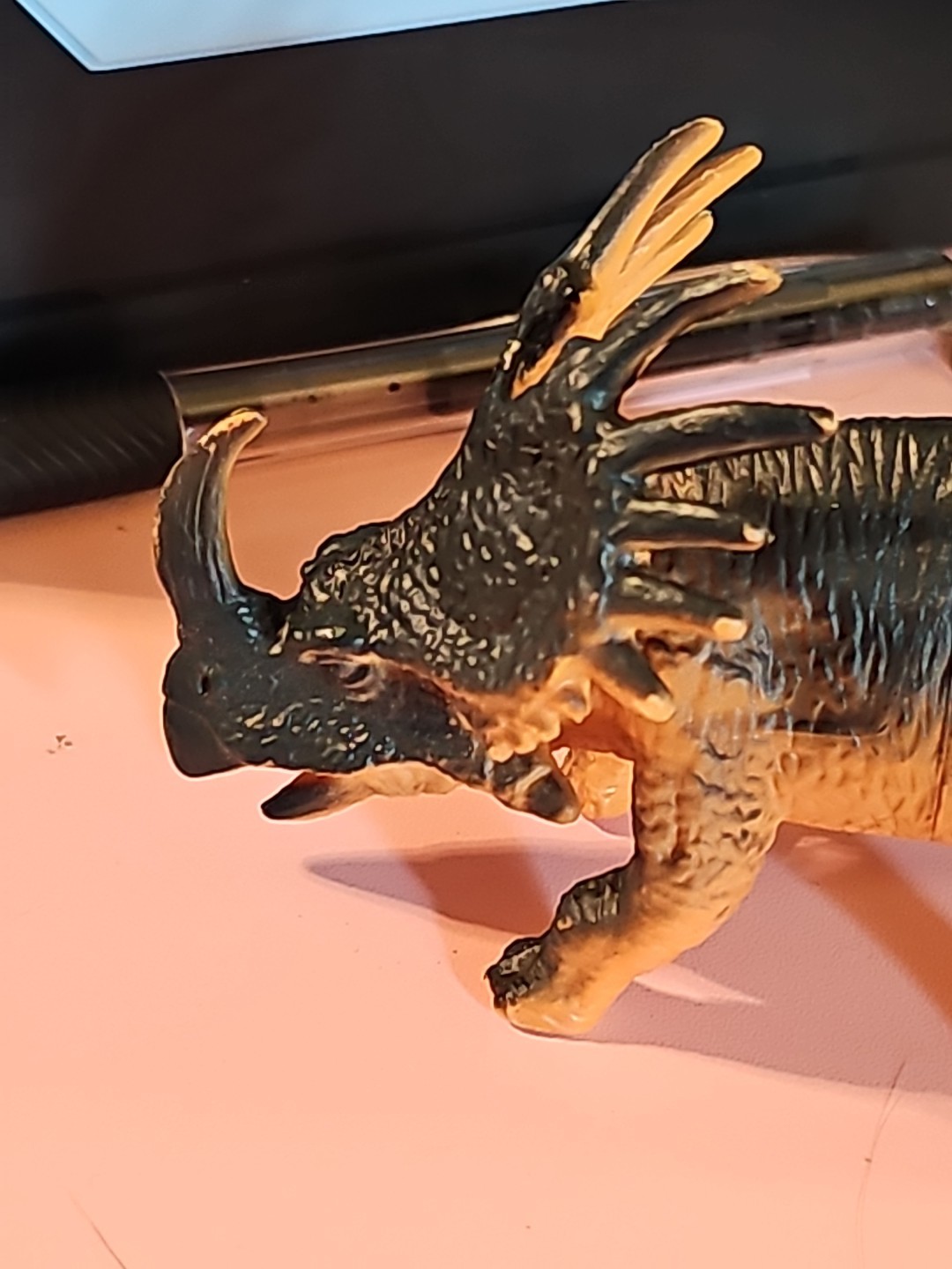 Unbranded Green/ Orange Styracosaurus- 5 Inches, 2.5 Inches