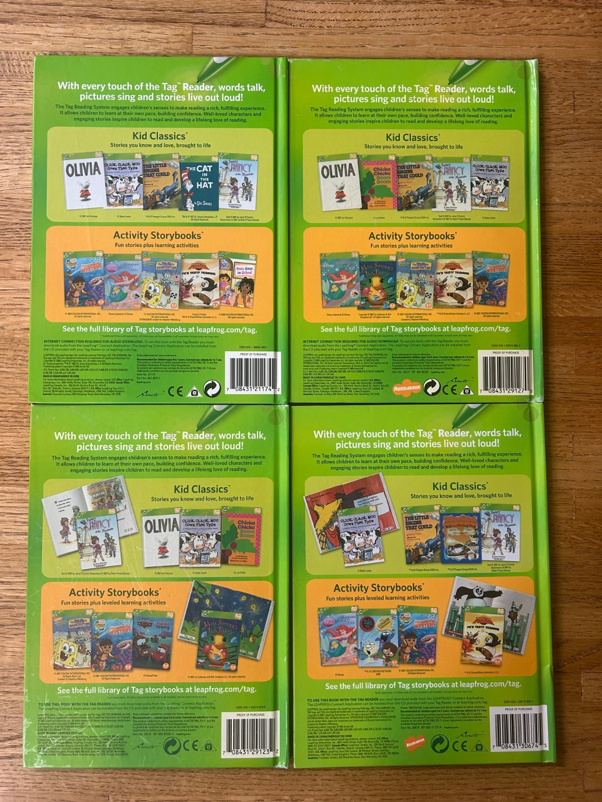 GUC Leap Frog Tag Reading System w/Pen, USB Cable, CD, 14 Books & Carrying Case