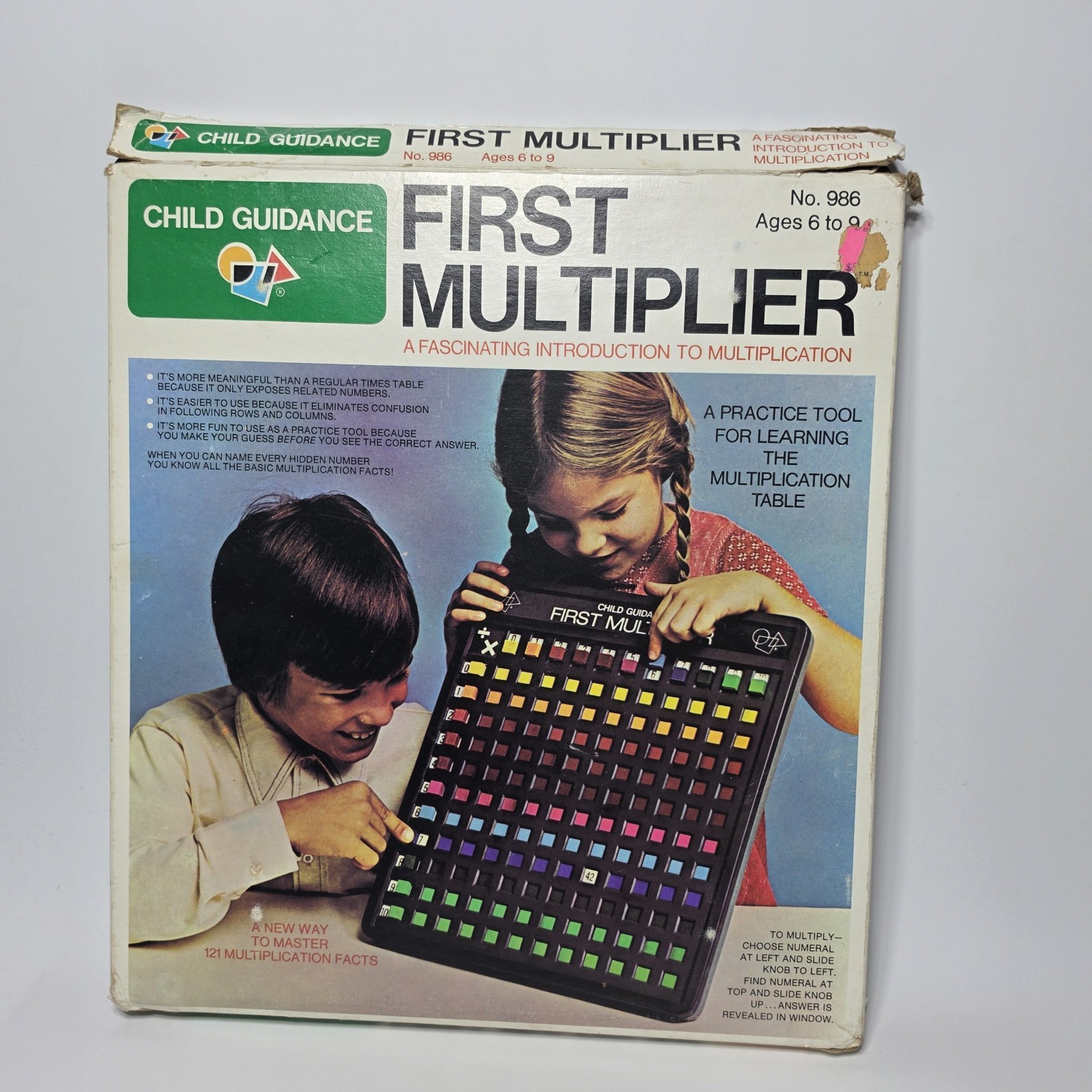 VTG 1979 Child Guidance First Multiplier Mathematics Learning Device Questor