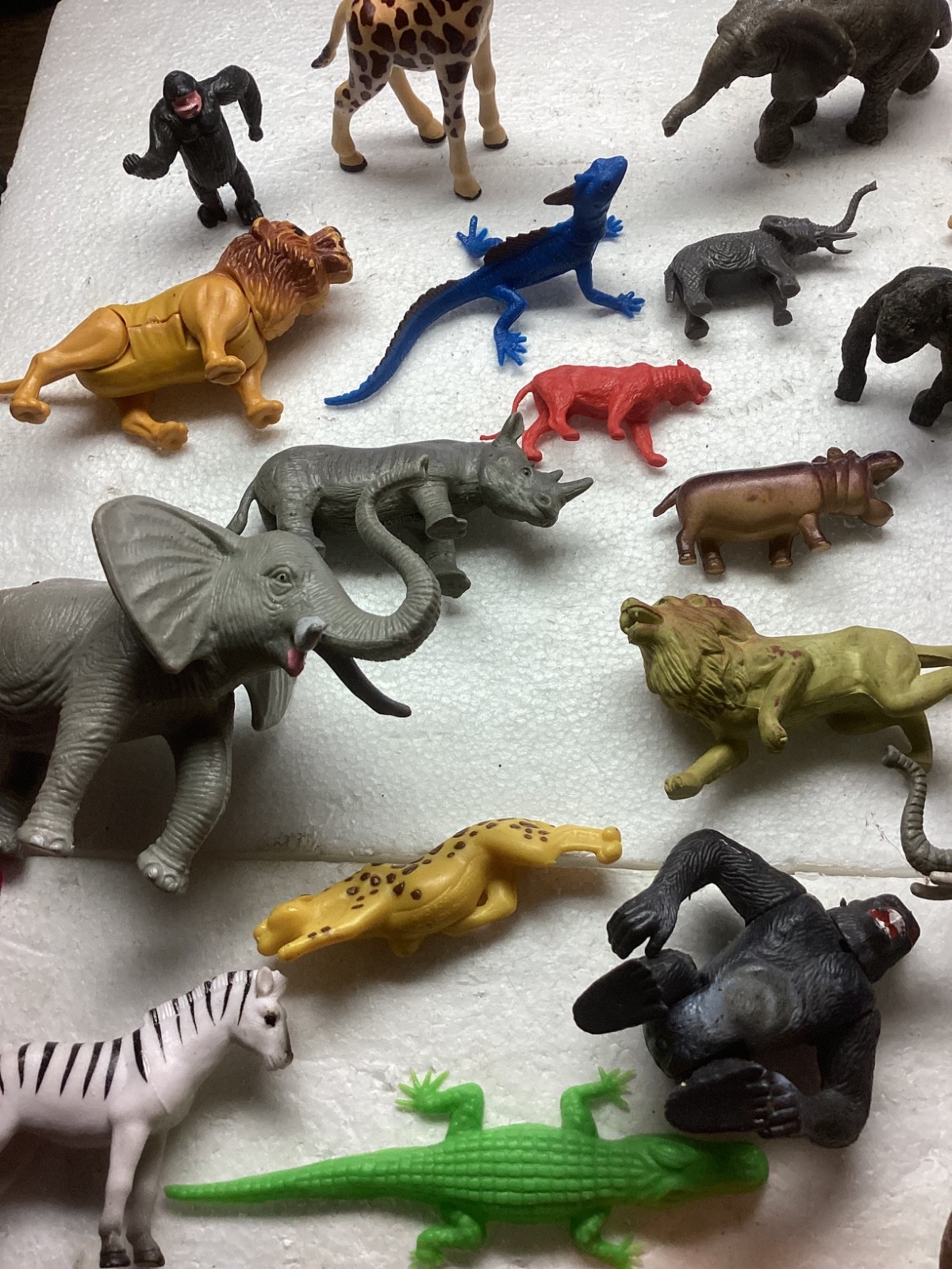 Vintage Mixed Plastic Safari Zoo Jungle Wild Animals Lot of 53.