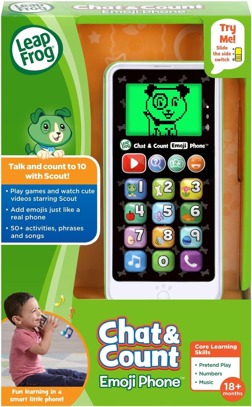 Chat and Count Emoji Phone, Green