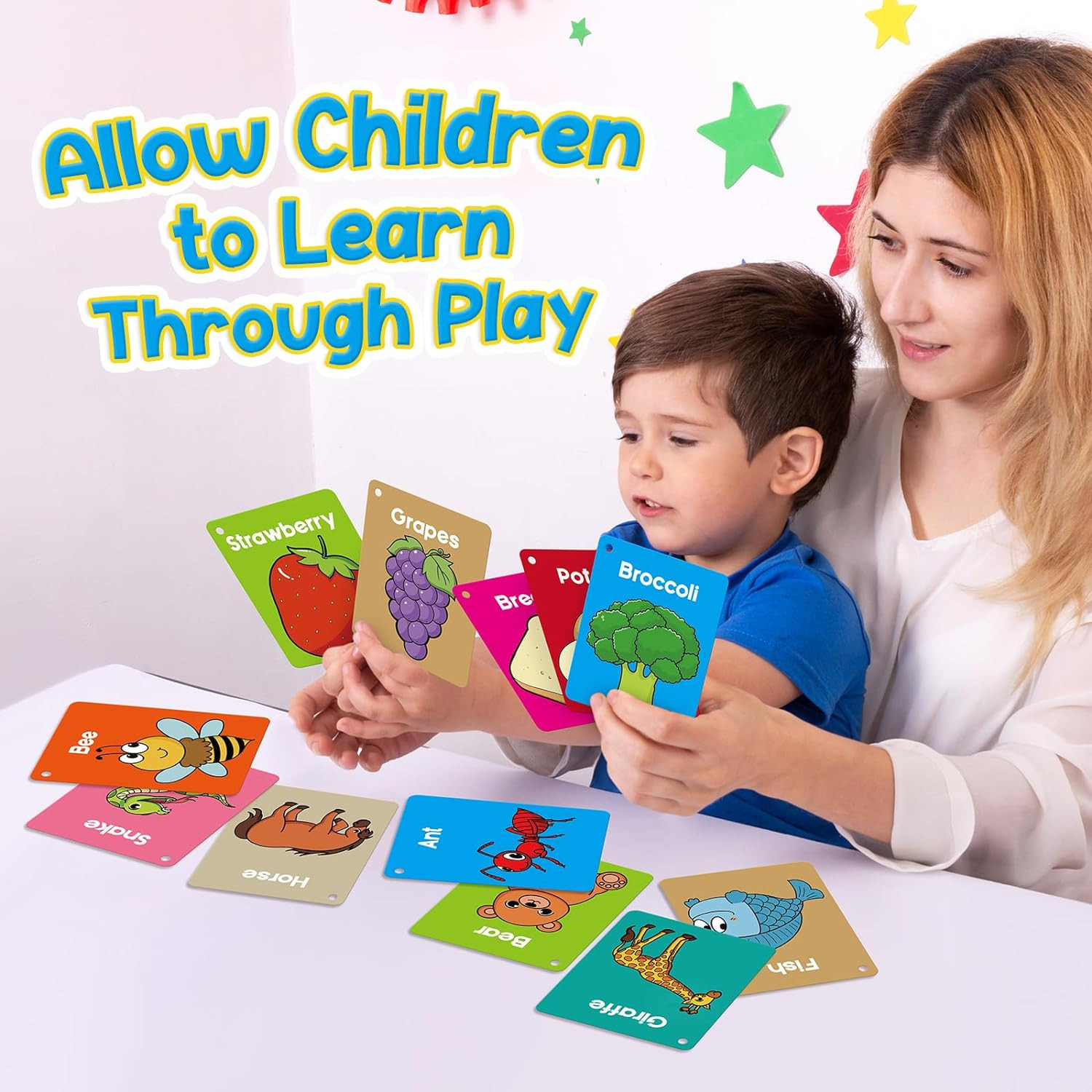 Tarjetas didácticas para bebés, tarjetas didácticas cognitivas para niños, apren