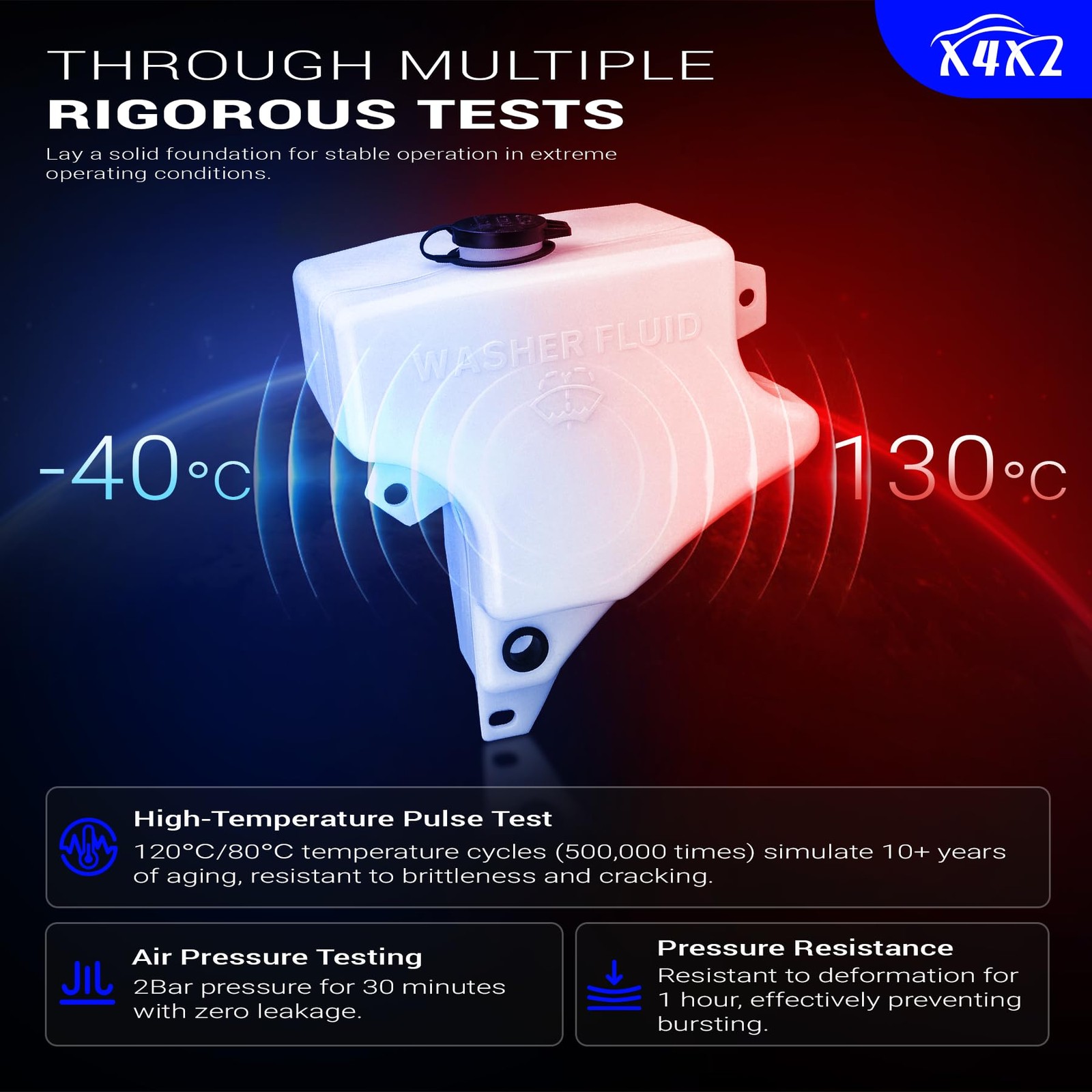 X4XZ 603-5402 Washer Fluid Reservoir Tank for Kenworth T680 / Peterbilt 320…
