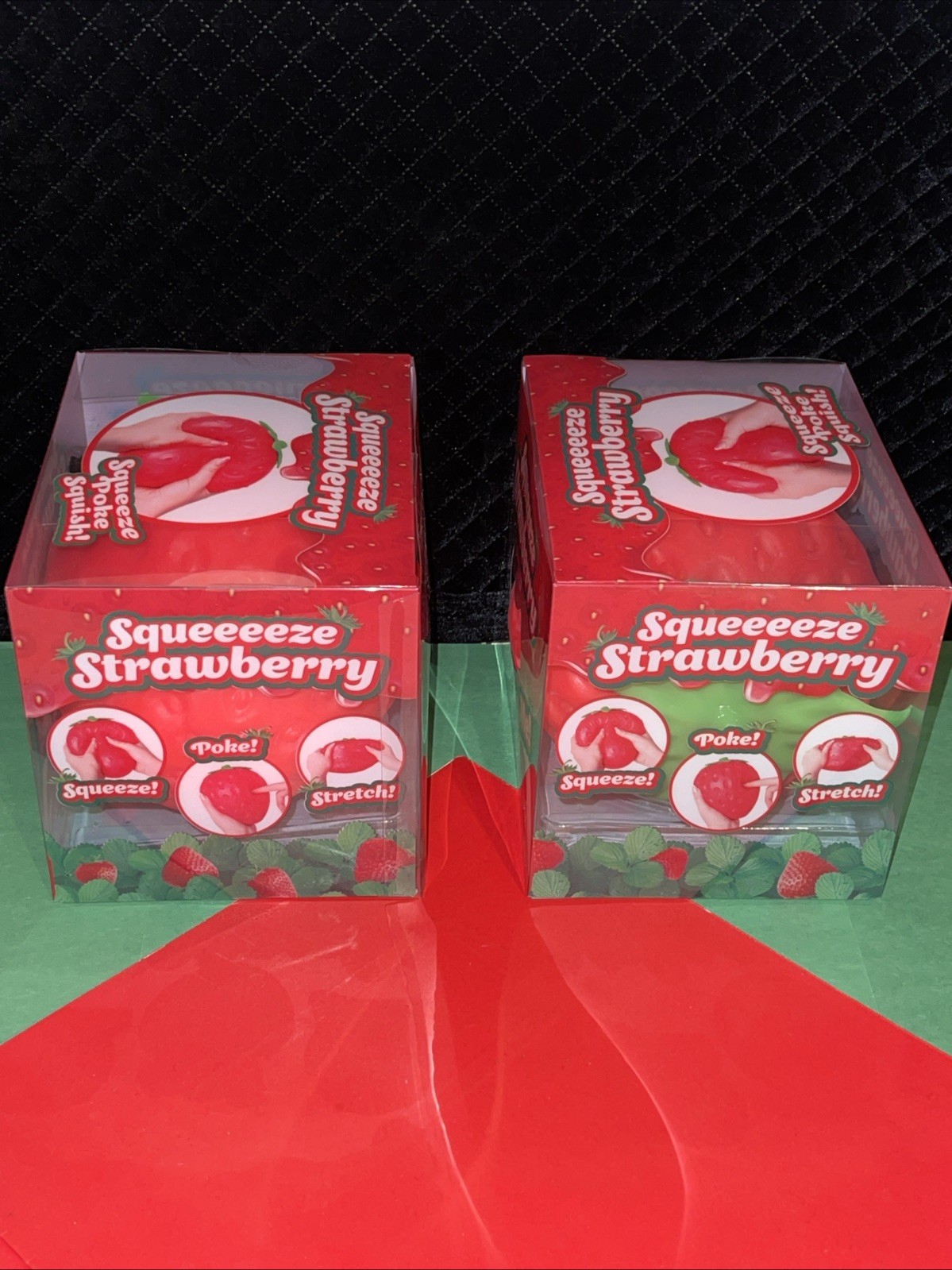 Big Squishy Squeeezy Strawberry Squishy Toy Sensory Sunny Days Lot Of 2