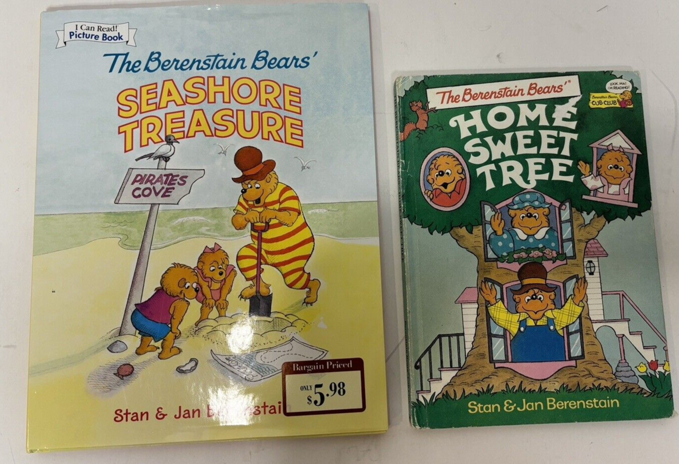 Berenstain Bears Living Lights Preschool Kindergarten 8 Book Lot – w/ Stickers