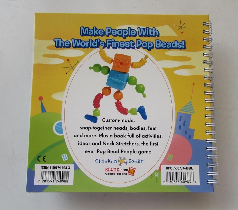 Pop Bead People by Klutz Editors (2006, Hardcover) New Old Stock NOS