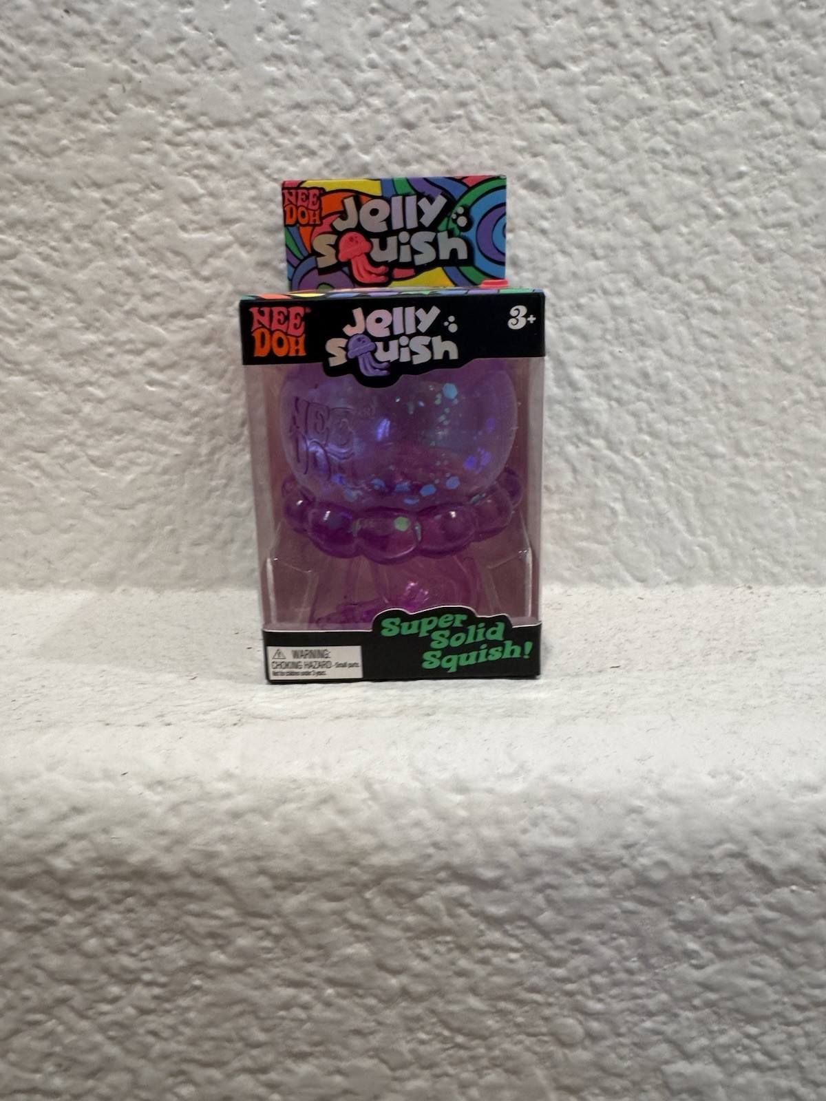 NeeDoh – PURPLE Jelly Squish Sparkle Jelly Squish (100% AUTHENTIC)