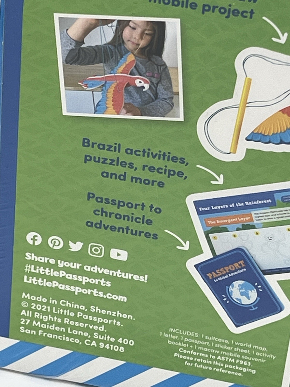 Little Passports: A Global Adventure My World Edition Kit for Ages 6-10 – Brazil