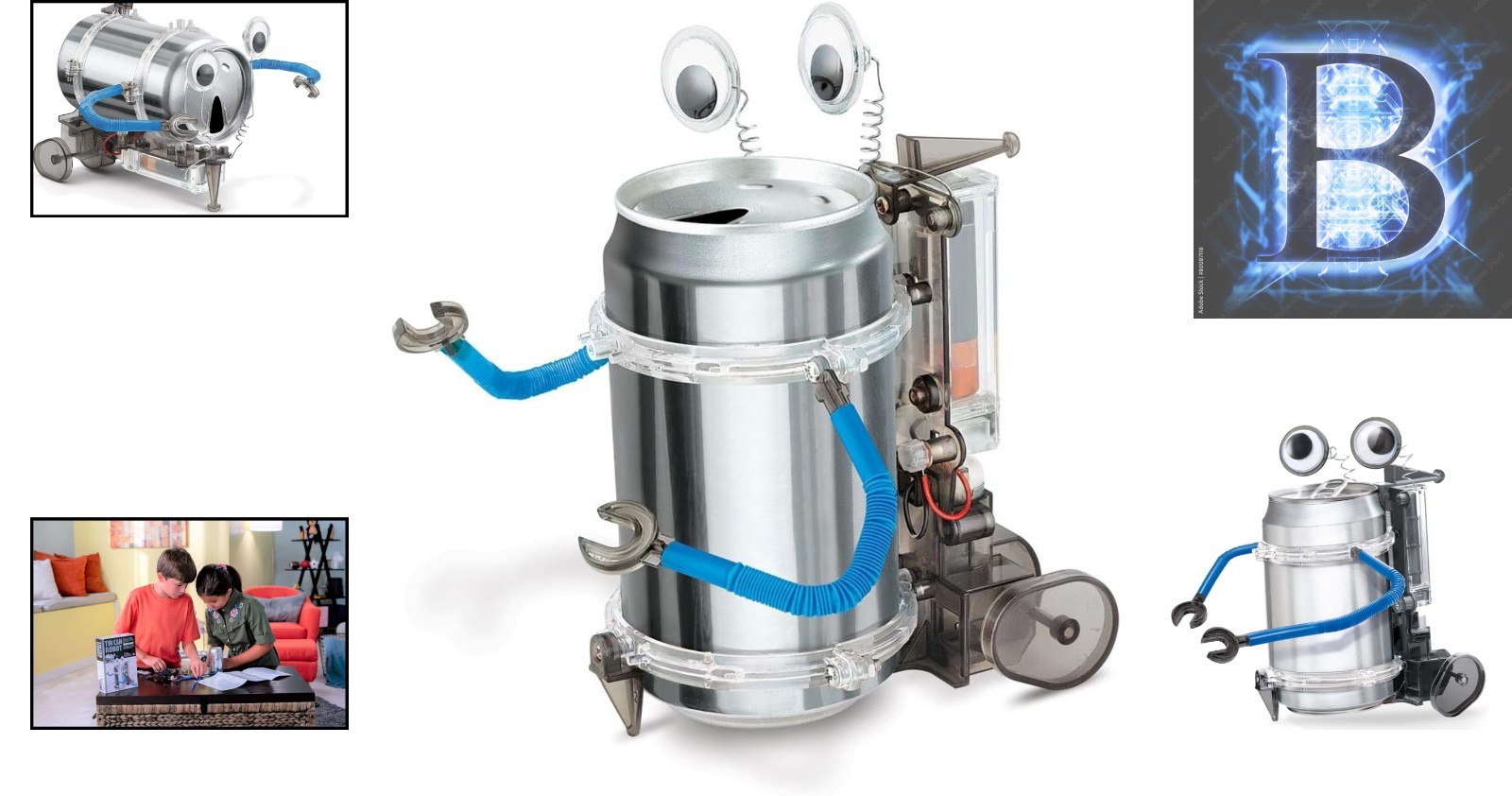 Fun and Educational Tin Can Robot DIY Kit – Perfect STEM Gift for Children 8+