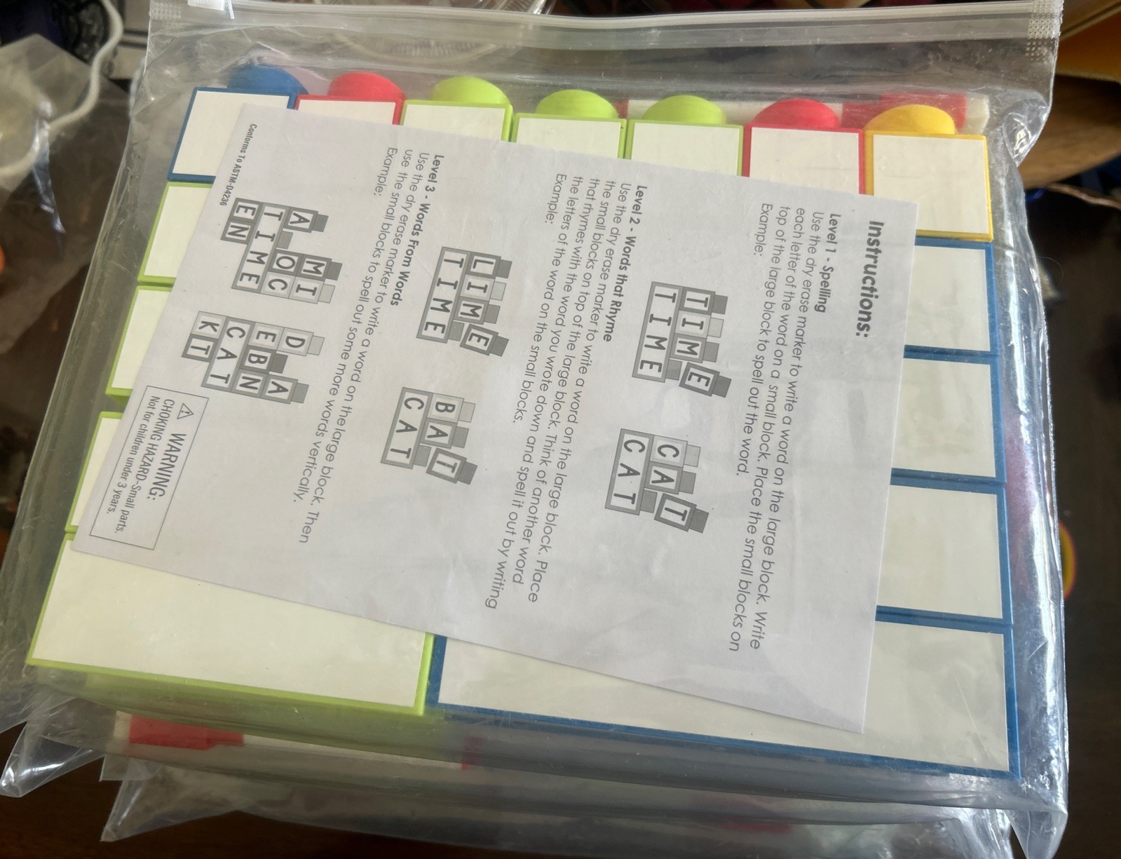 New Building Block Dry Erase Blank Blocks 15 Blocks Marker Sheet Learn
