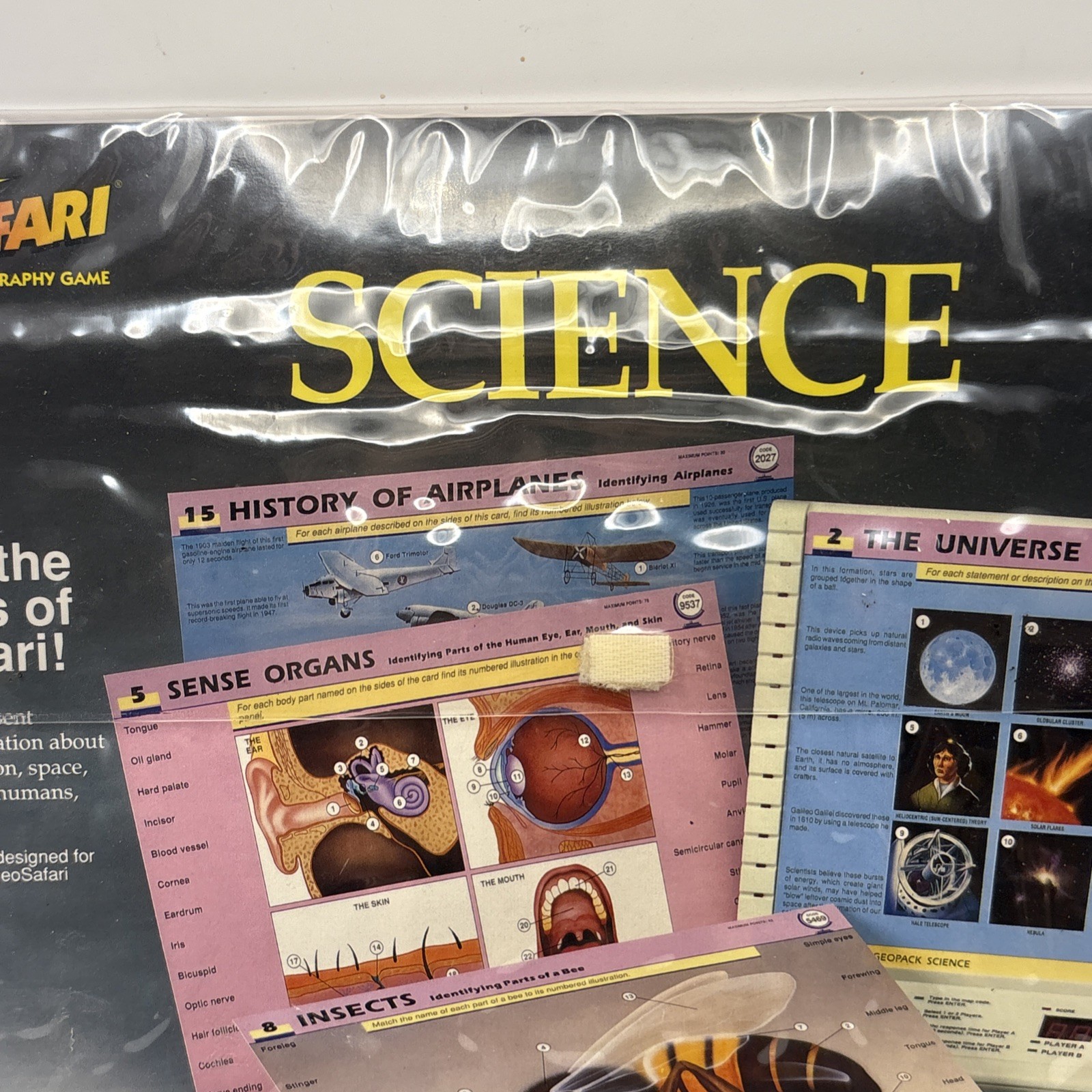GeoSafari Electronic Science Card Set – Educational Insights EI-8715 – Vintage