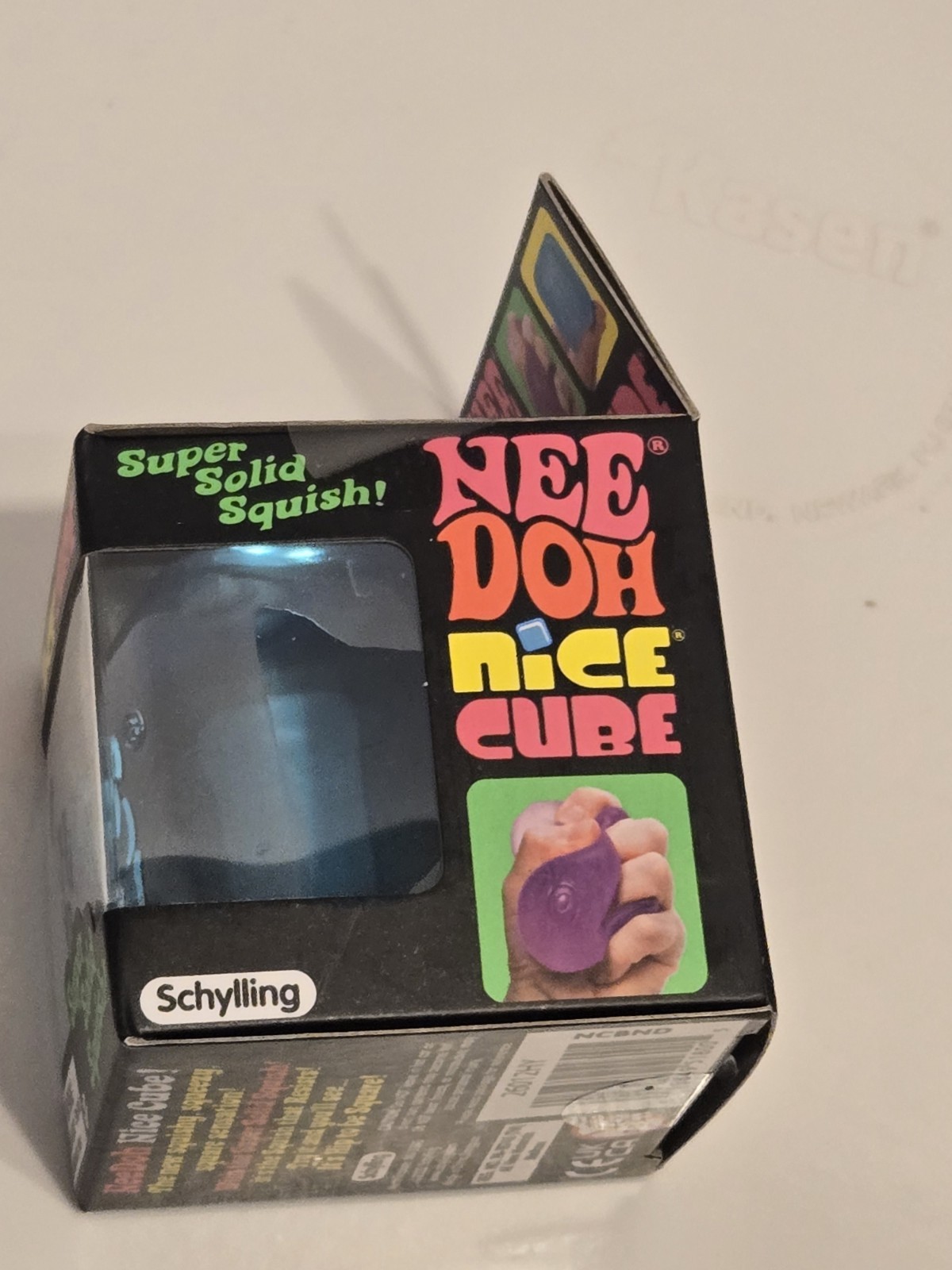 Nee Doh Nice Cube Blue Ice Super Solid Squish Authentic NEW