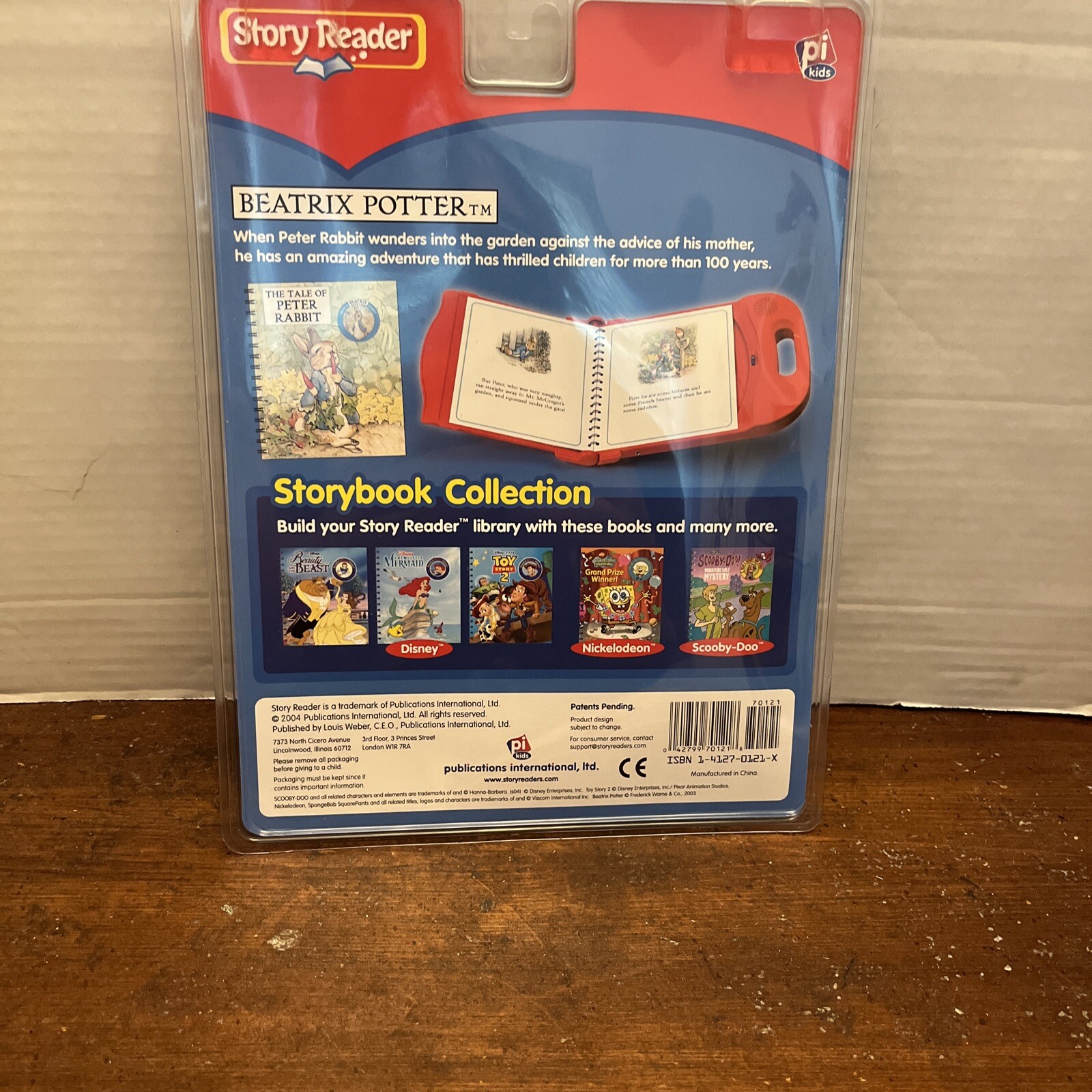 NEW PI Kids Story Reader Storybook & Cartidge Beatrix Potter Peter Rabbit