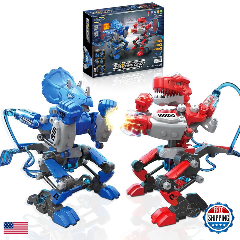 Ritehold Hydraulic Boxing Bots Stem Robot Building Kit 2 Hydraulic Powered