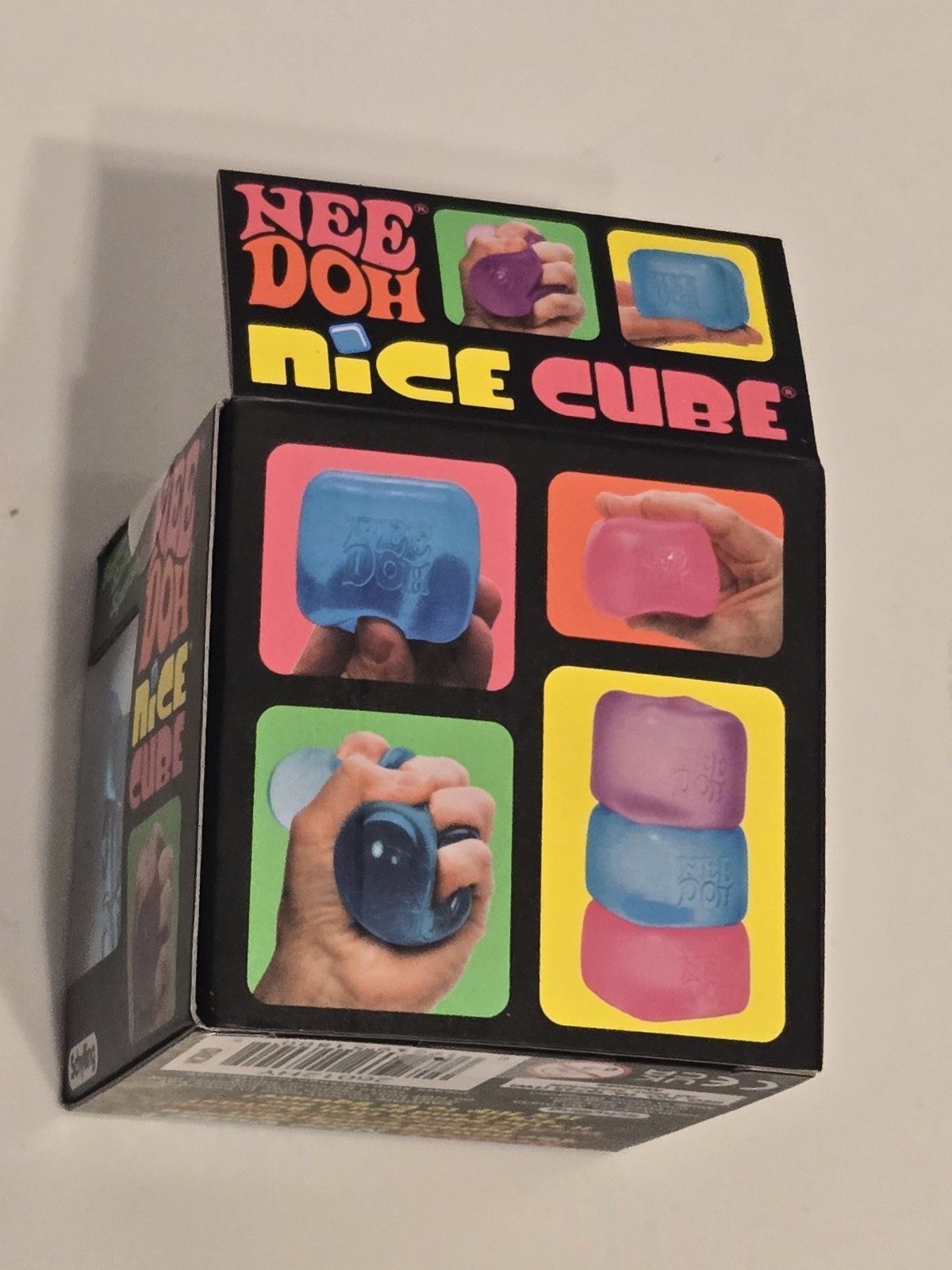Nee Doh Nice Cube Blue Ice Super Solid Squish Authentic NEW