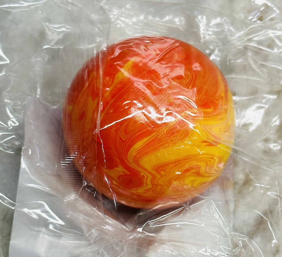 Outdoor Fun 1pc Squish And Stretch Gummi Ball. Orange 2.5 Inches
