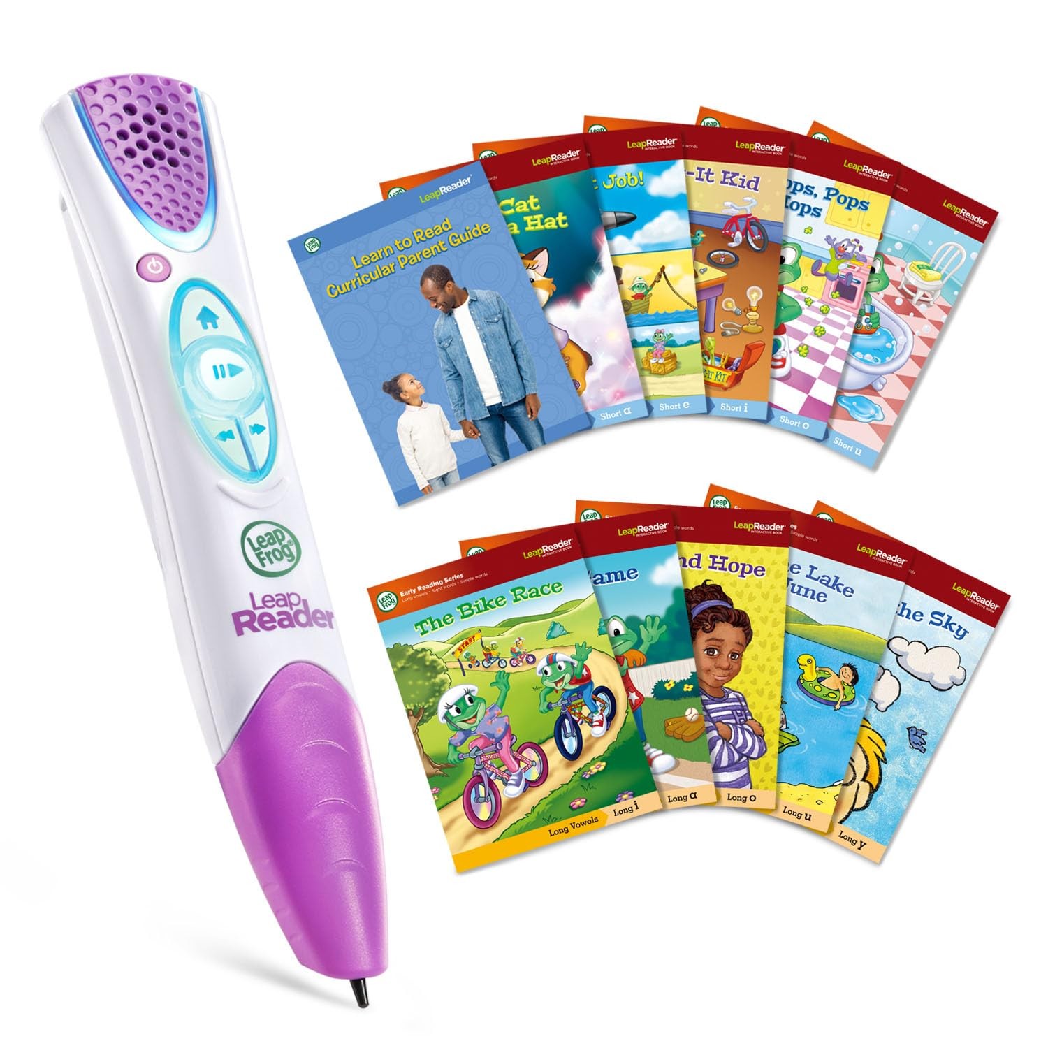 LeapFrog LeapReader System Learn-to-Read 10 Book 1.3″ X 6.6″ x 1.2″, Pink