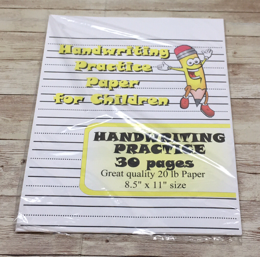 Handwriting Practice – Handwriting Practice Paper For Children – 30 Sheets