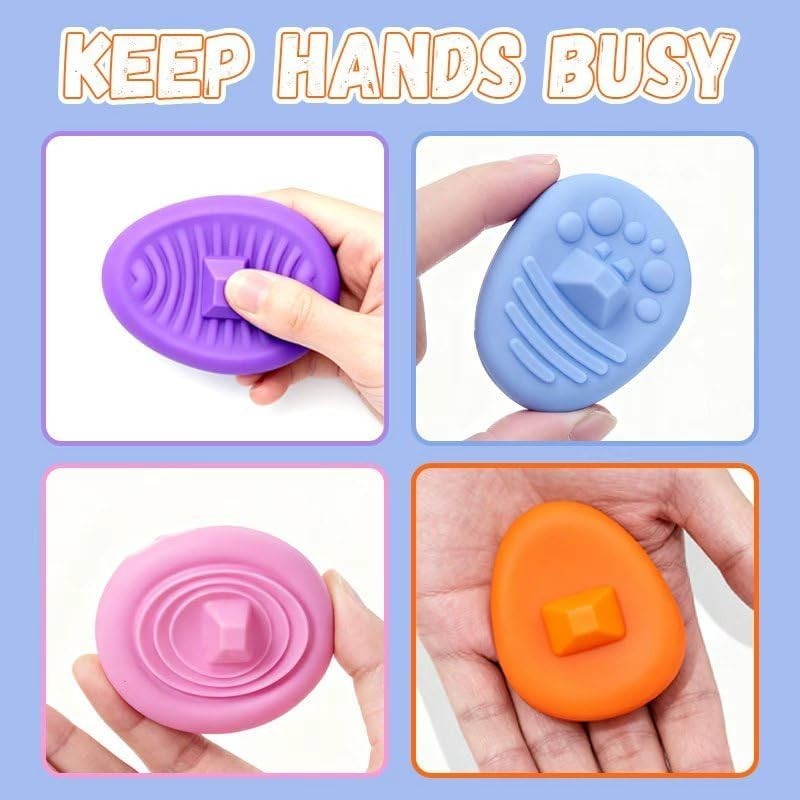 Sensory Fidget for Kids Adults Textured Finger Fidgets 4 Pack Bundle, BRAND NEW