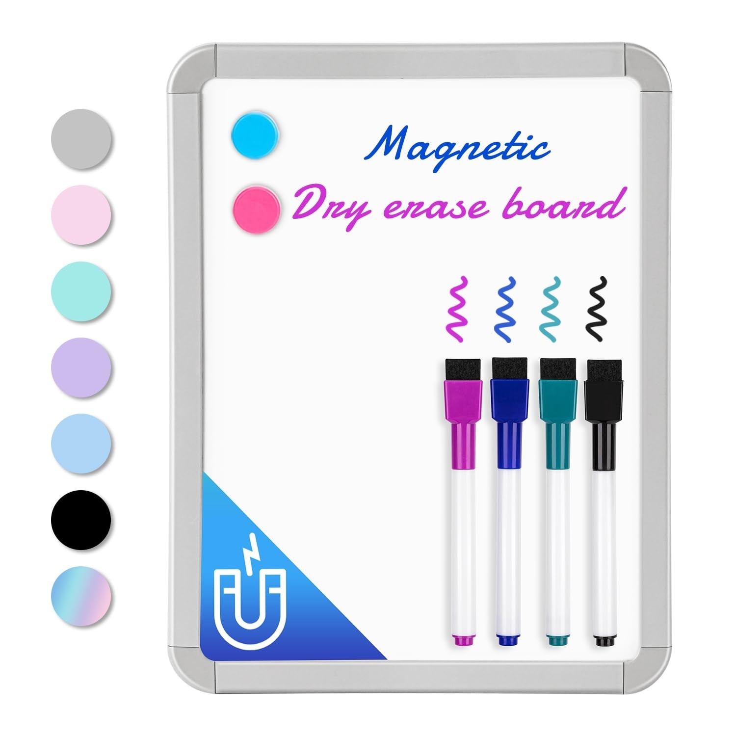 VUSIGN Small Dry Erase Whiteboard, 8.5 x 11 Inches White Board for Kids, Stud…