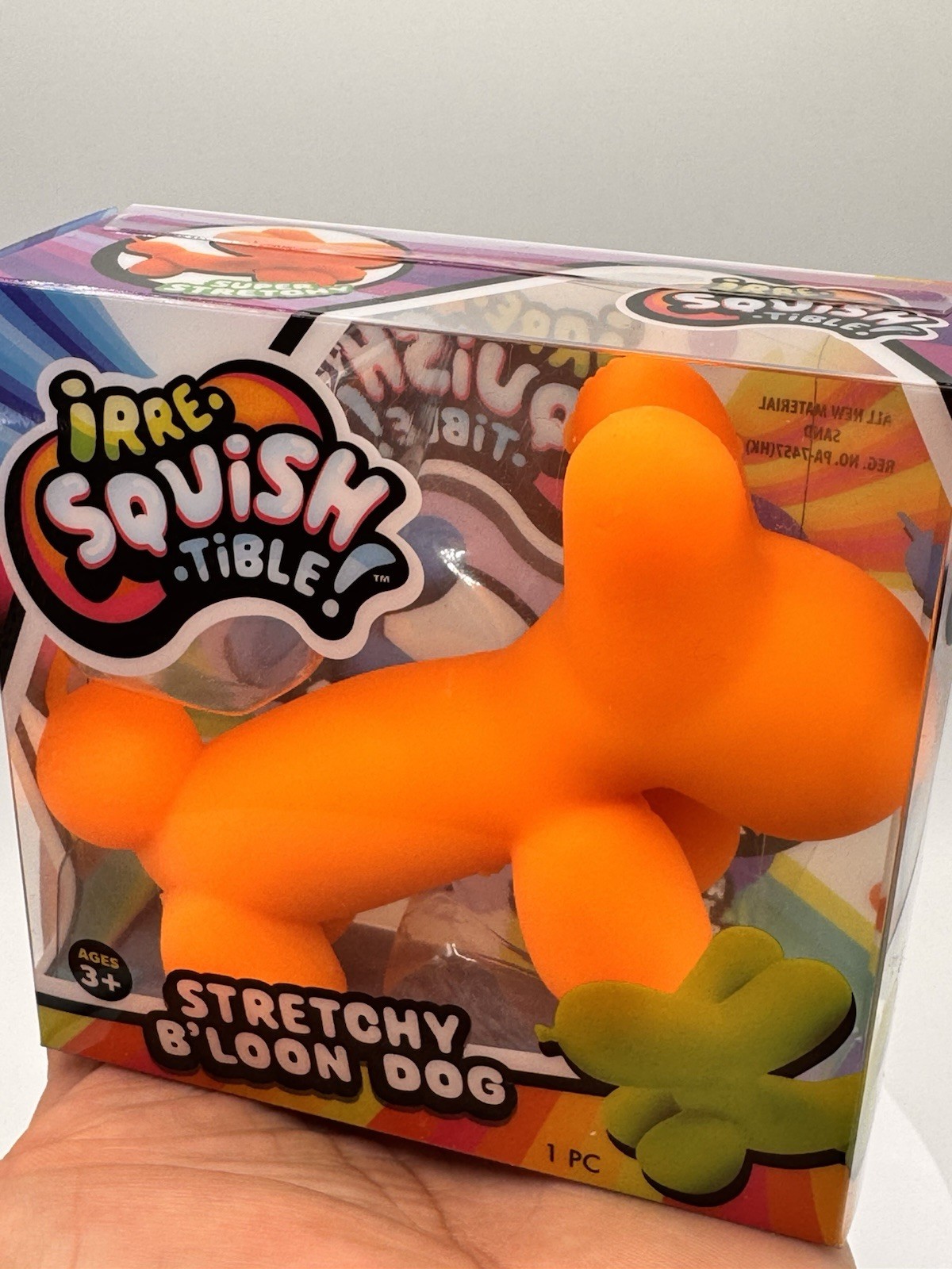 Irresistible Squish Stretchy Balloon Dog Glow in Dark Stress Toy Kids free ship