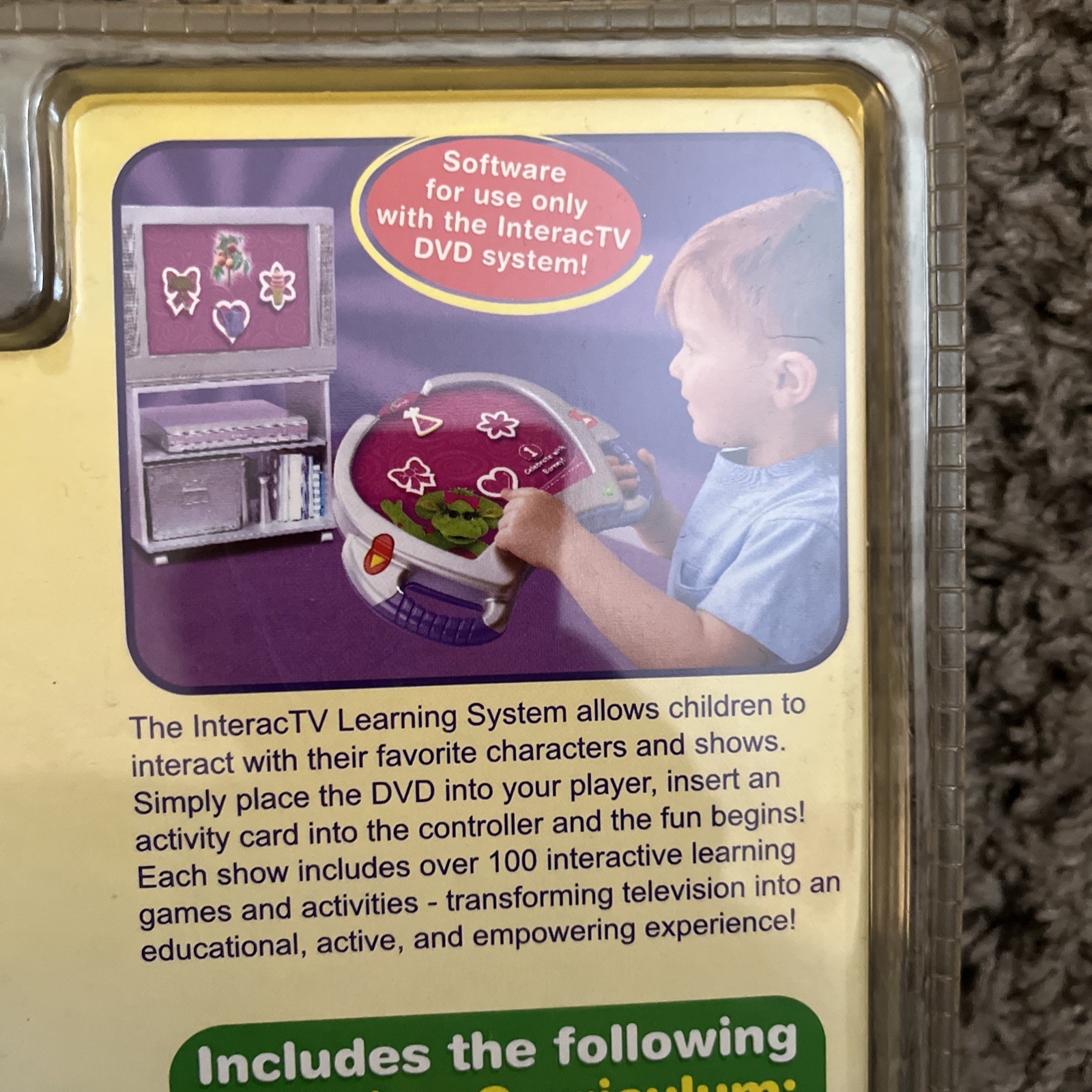 Fisher-Price InteracTV Celebrate With Barney Birthday 2004 Rare New DVD HiT