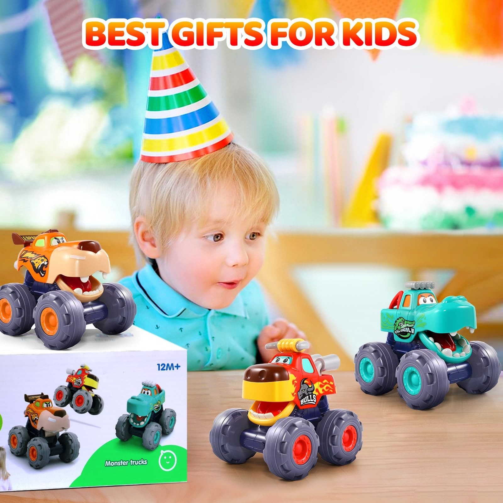 OCATO Car Toys for 1 Year Old Boy Gifts and Baby Gril Play Mat Gym with 5 Sen…