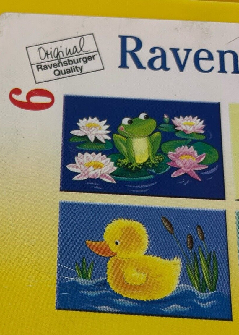 Ravensburger Block Puzzle Animals 6 Sided Childrens Duck Frog Fish Butterfly