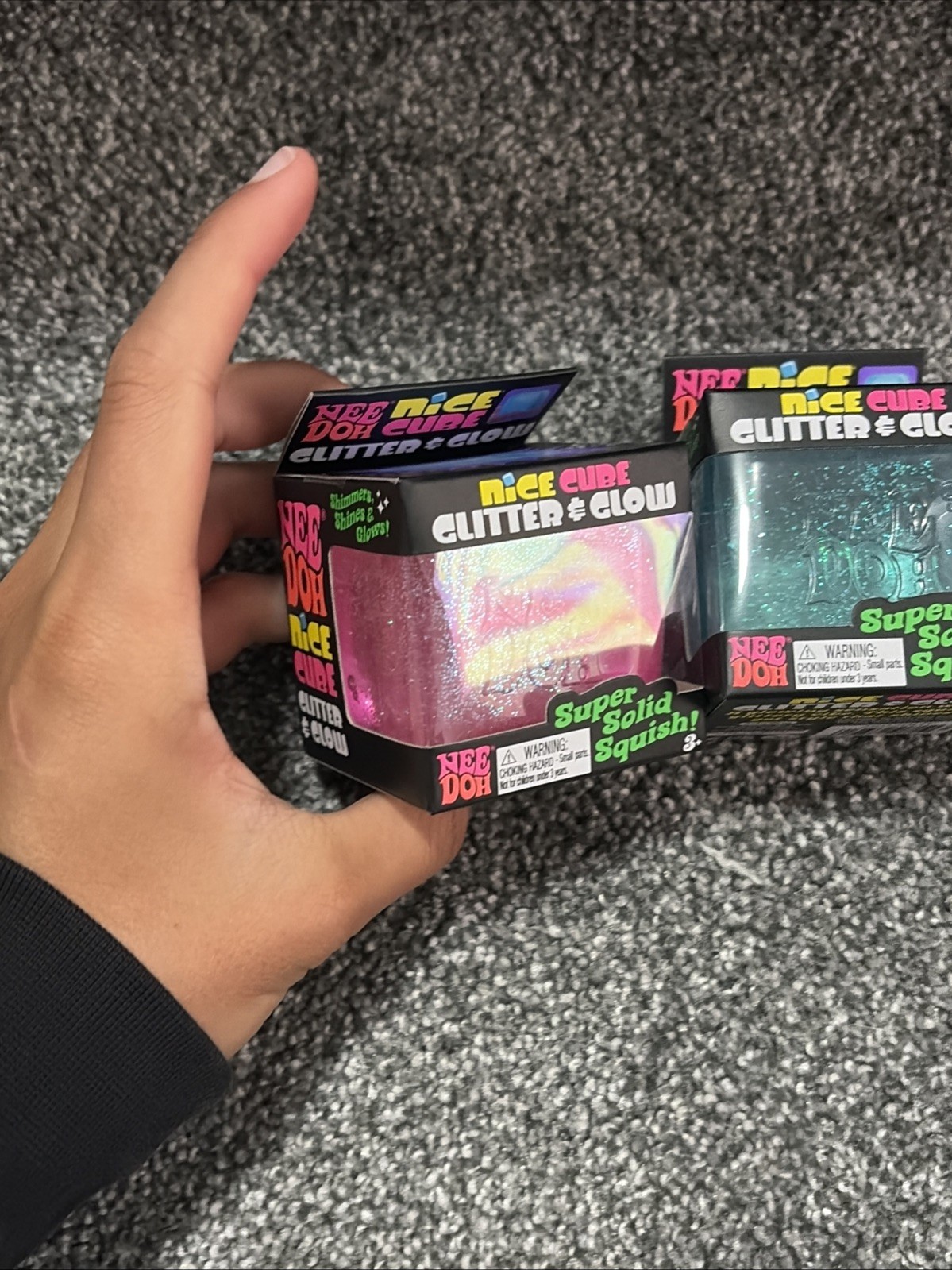 Glitter And Glow I’ve Cube Needohs Duo, Pink And Blue (MESSAGE BEFORE BUY)